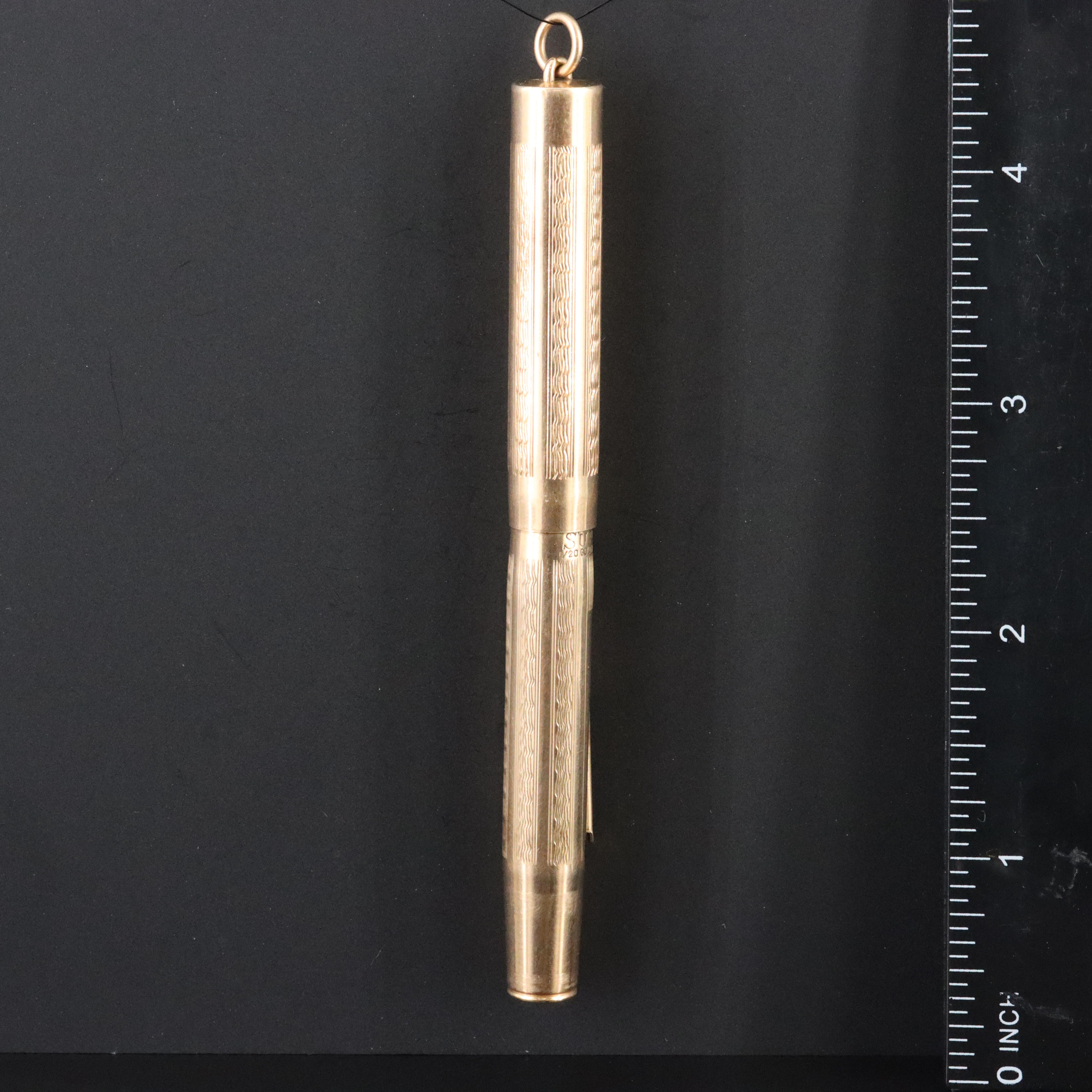 Superite Gold-Filled Fountain Pen Pendant with 14K Nib