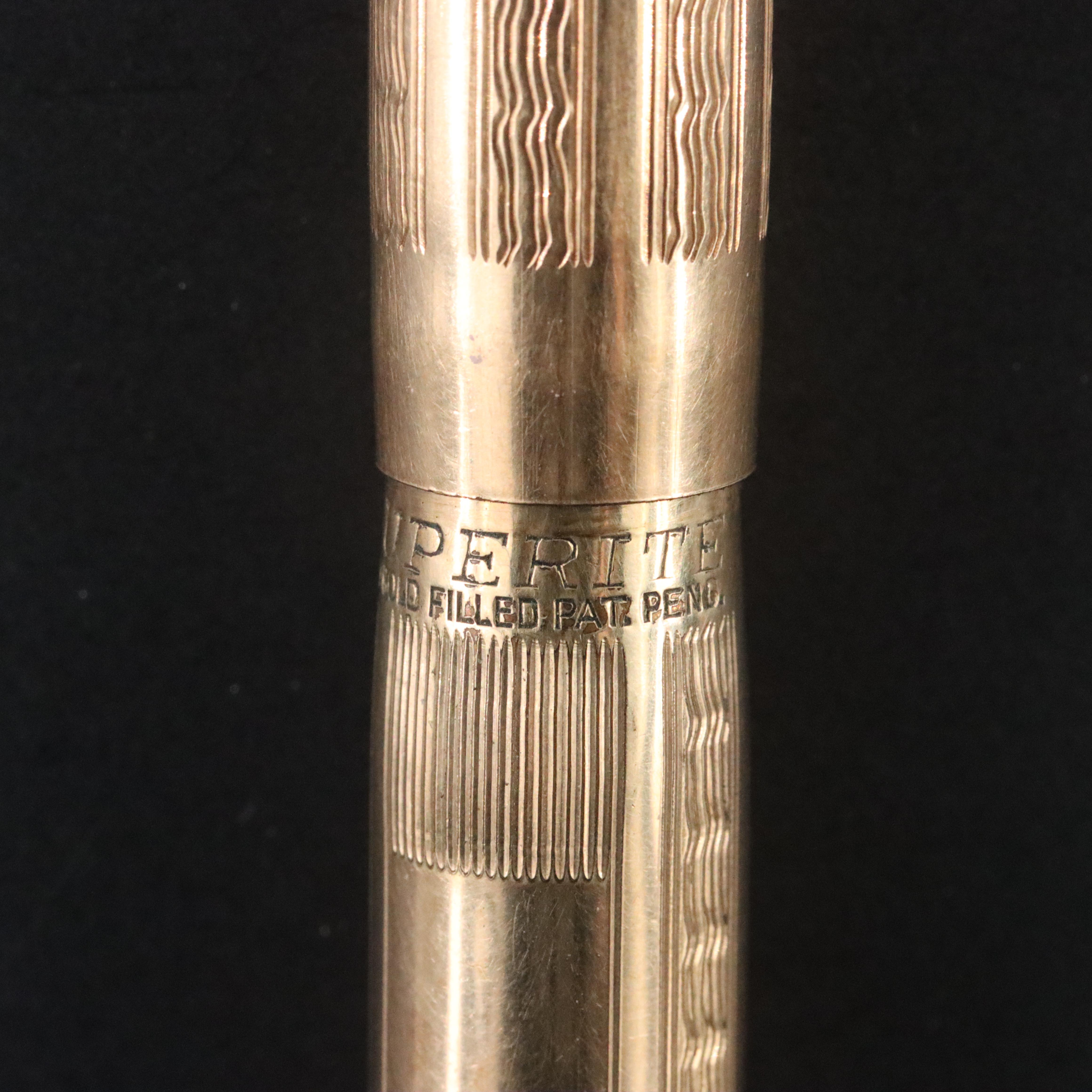 Superite Gold-Filled Fountain Pen Pendant with 14K Nib