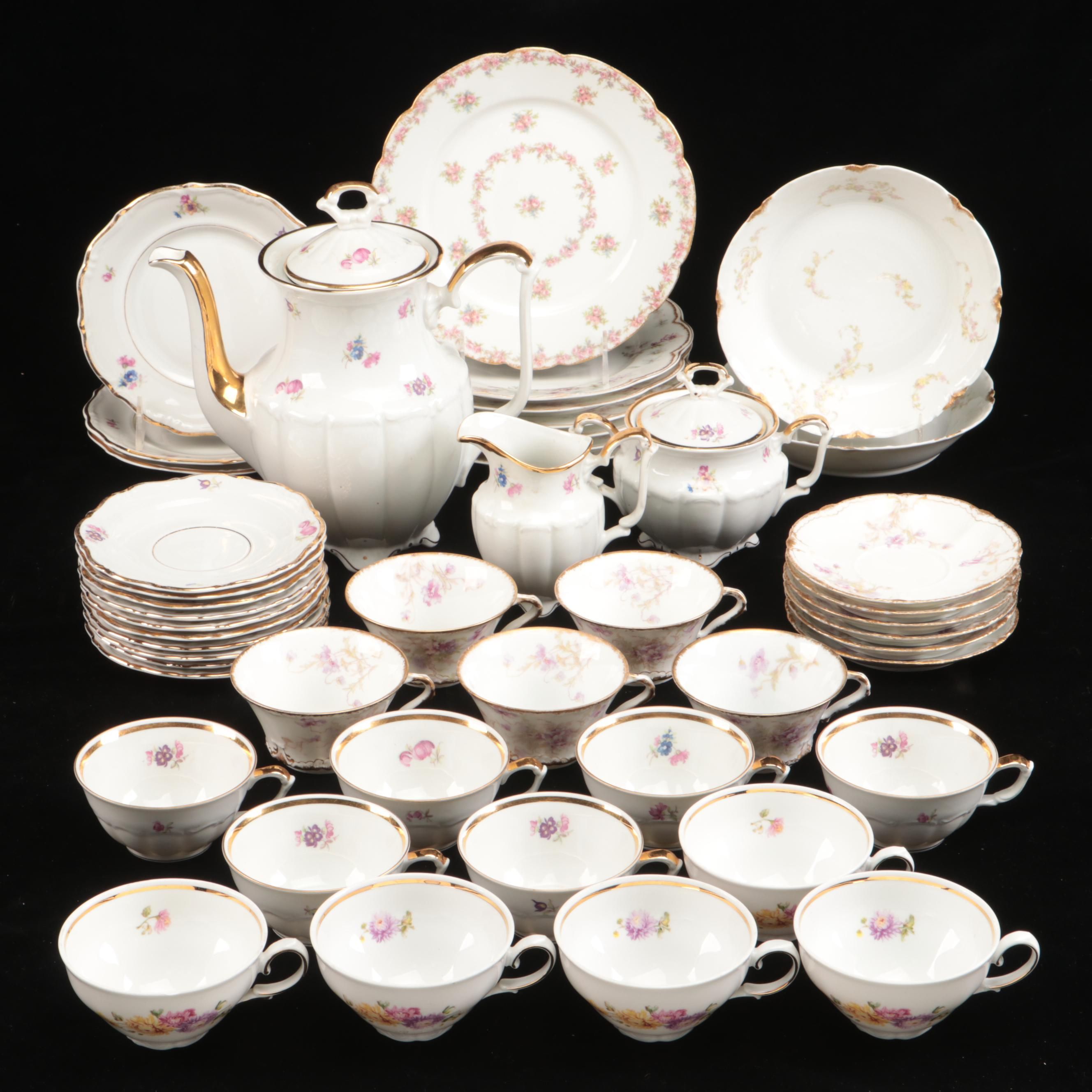 Limoges with Other Floral Pattern Tableware