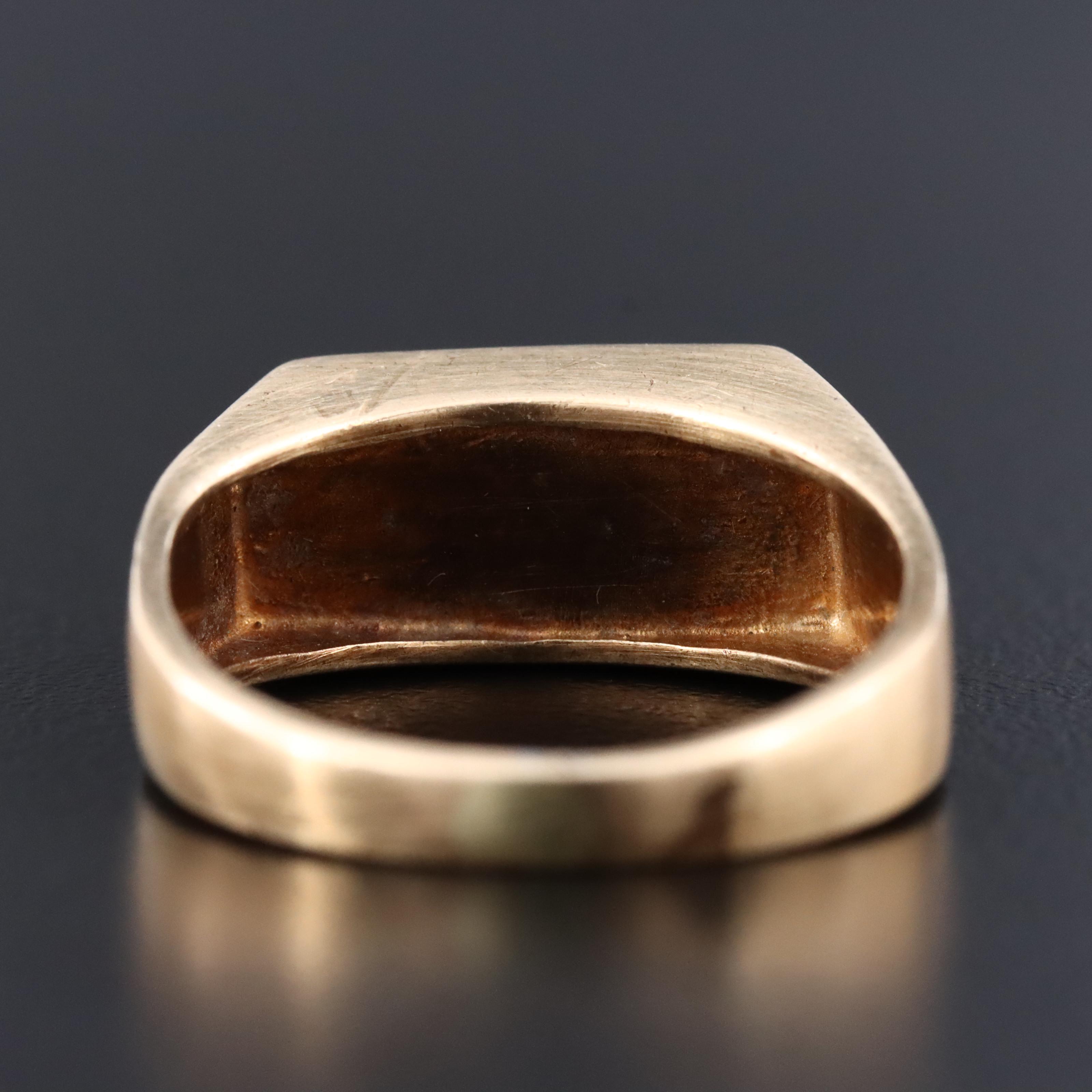 Kabana 10K Black Onyx Ring