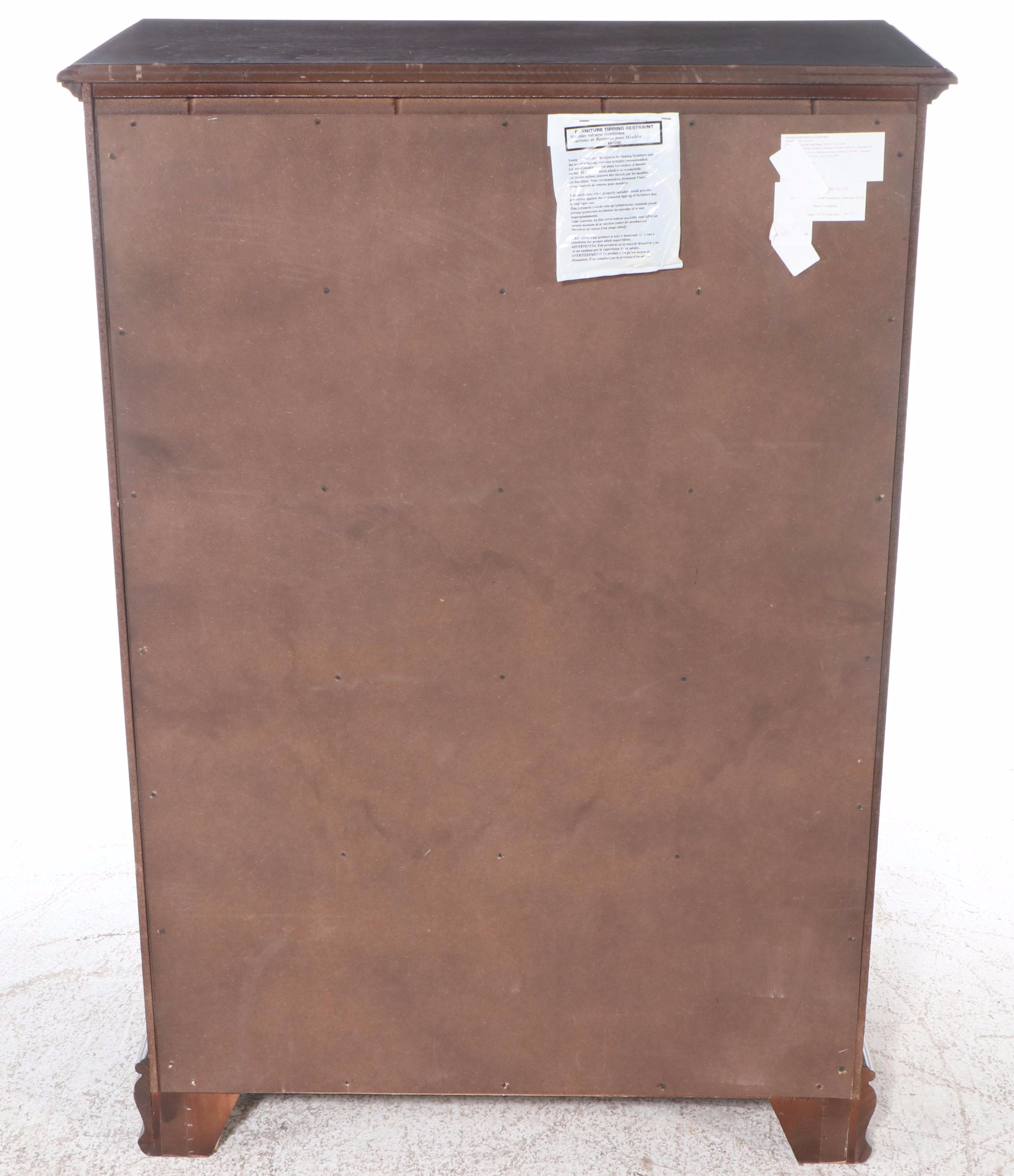 Chippendale Style Mahogany Finish Chest of Drawers