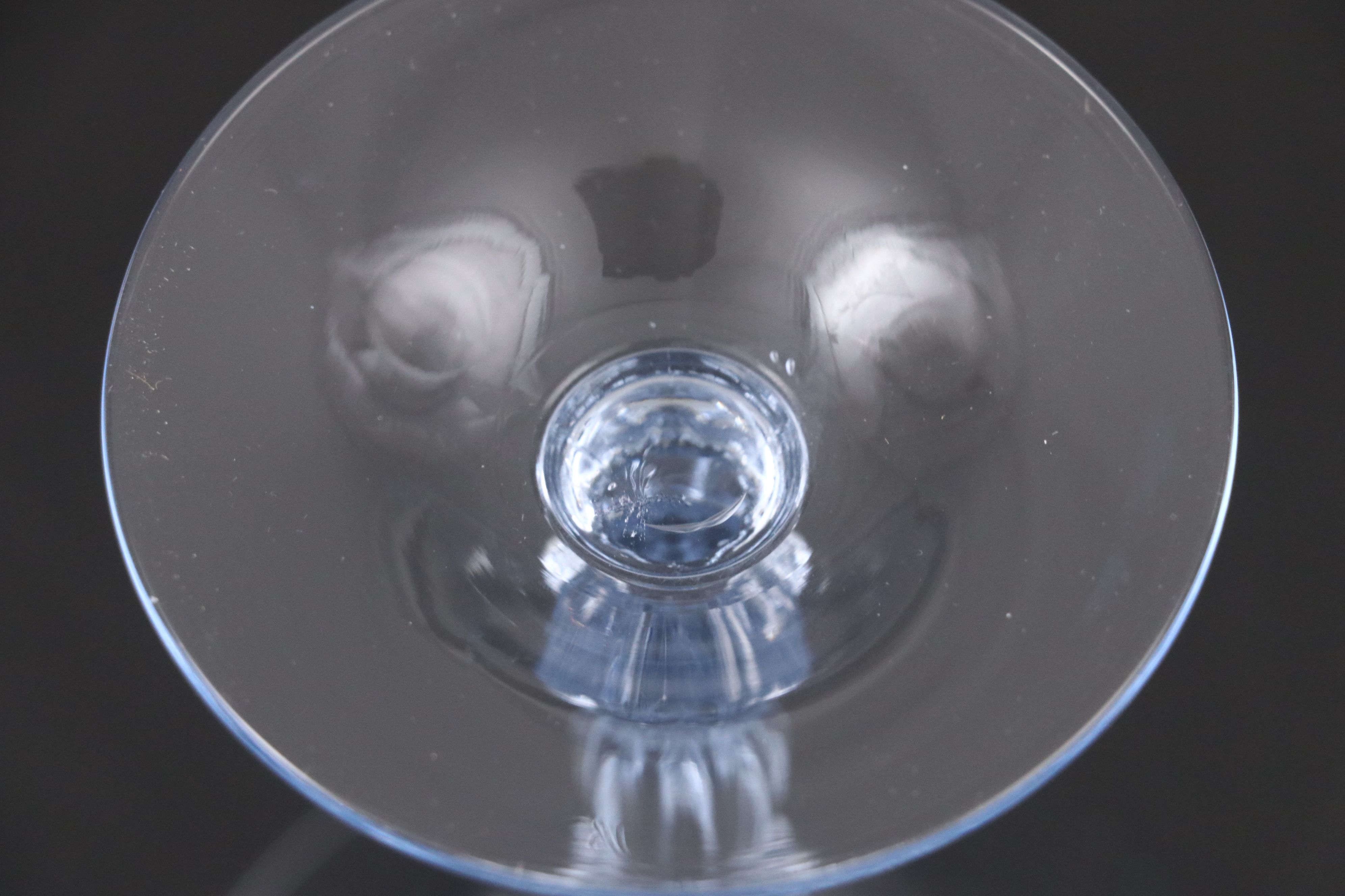 Cambridge "Caprice Moonlight Blue" Glass Coupes, Early to Mid-20th C.