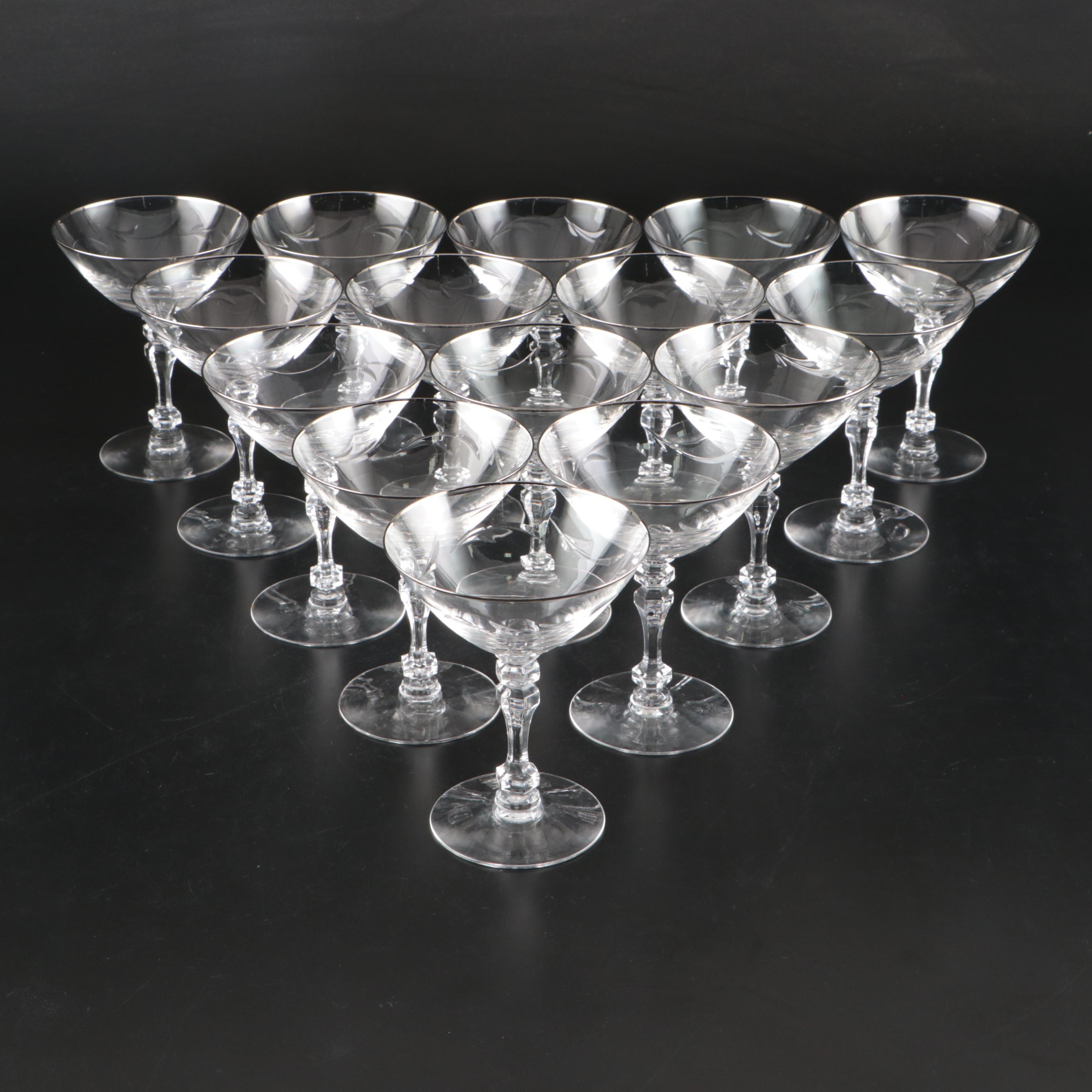 Tiffin "Lyndley" Crystal Stemware, 1960s
