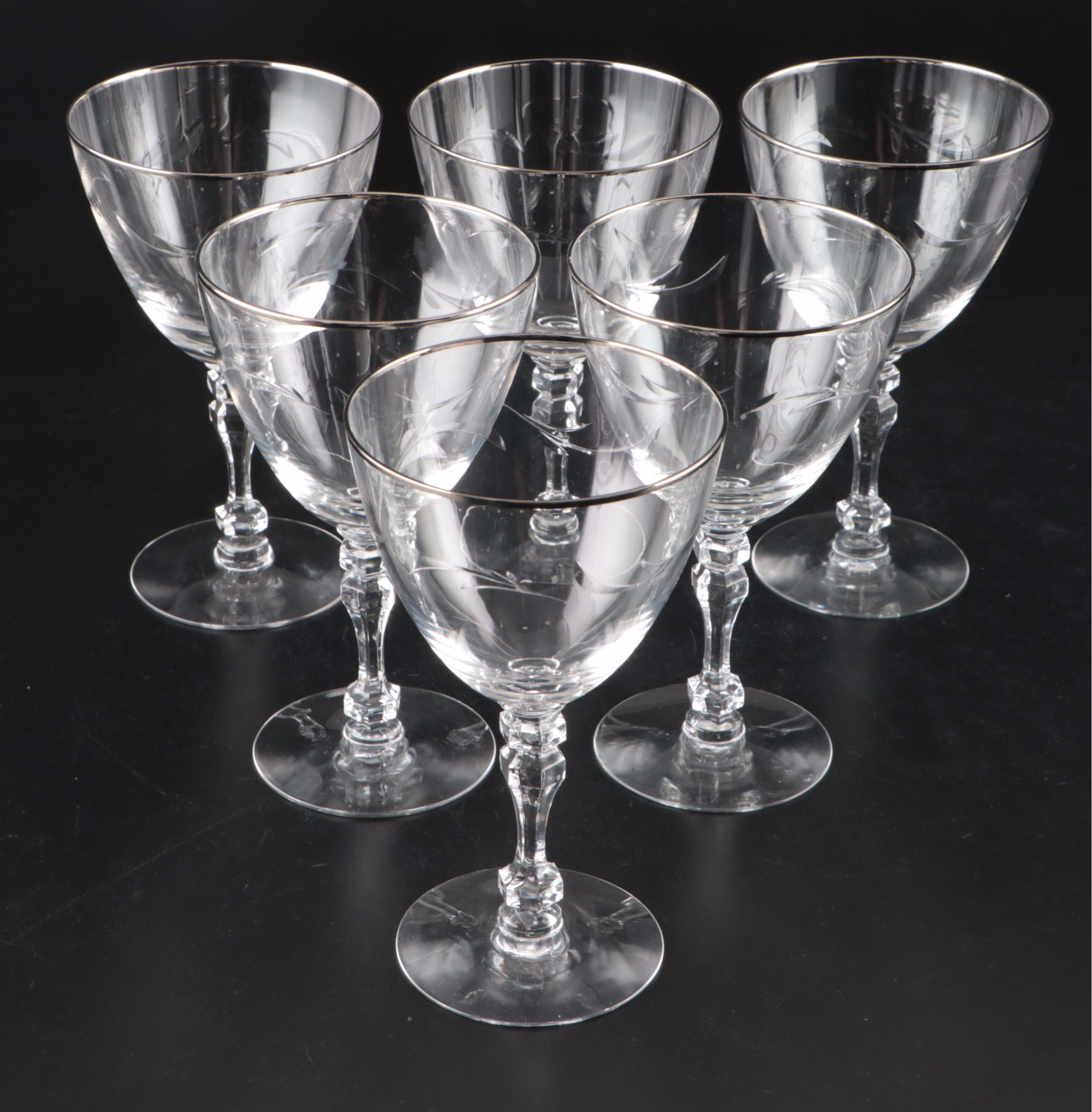 Tiffin "Lyndley" Crystal Stemware, 1960s