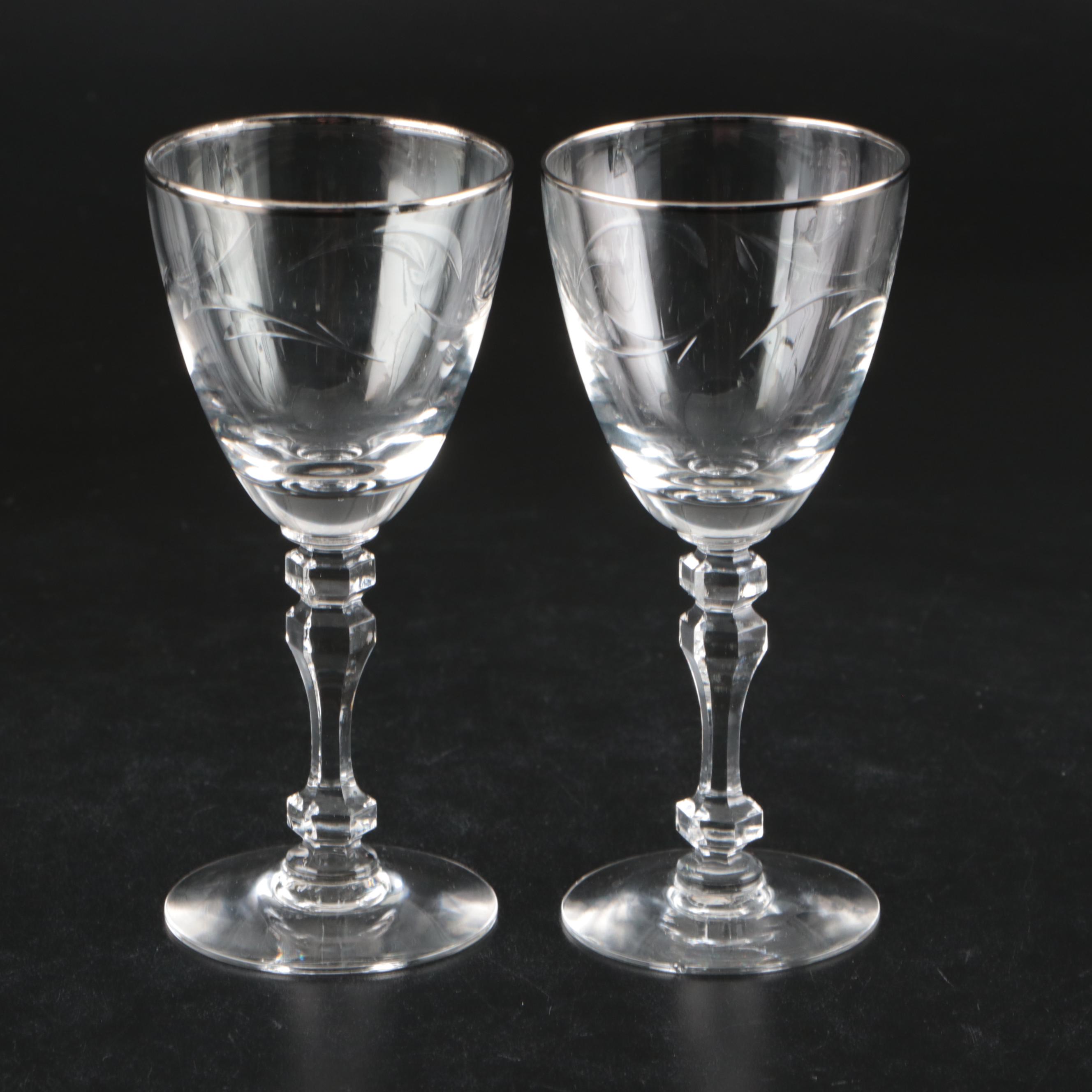 Tiffin "Lyndley" Crystal Stemware, 1960s