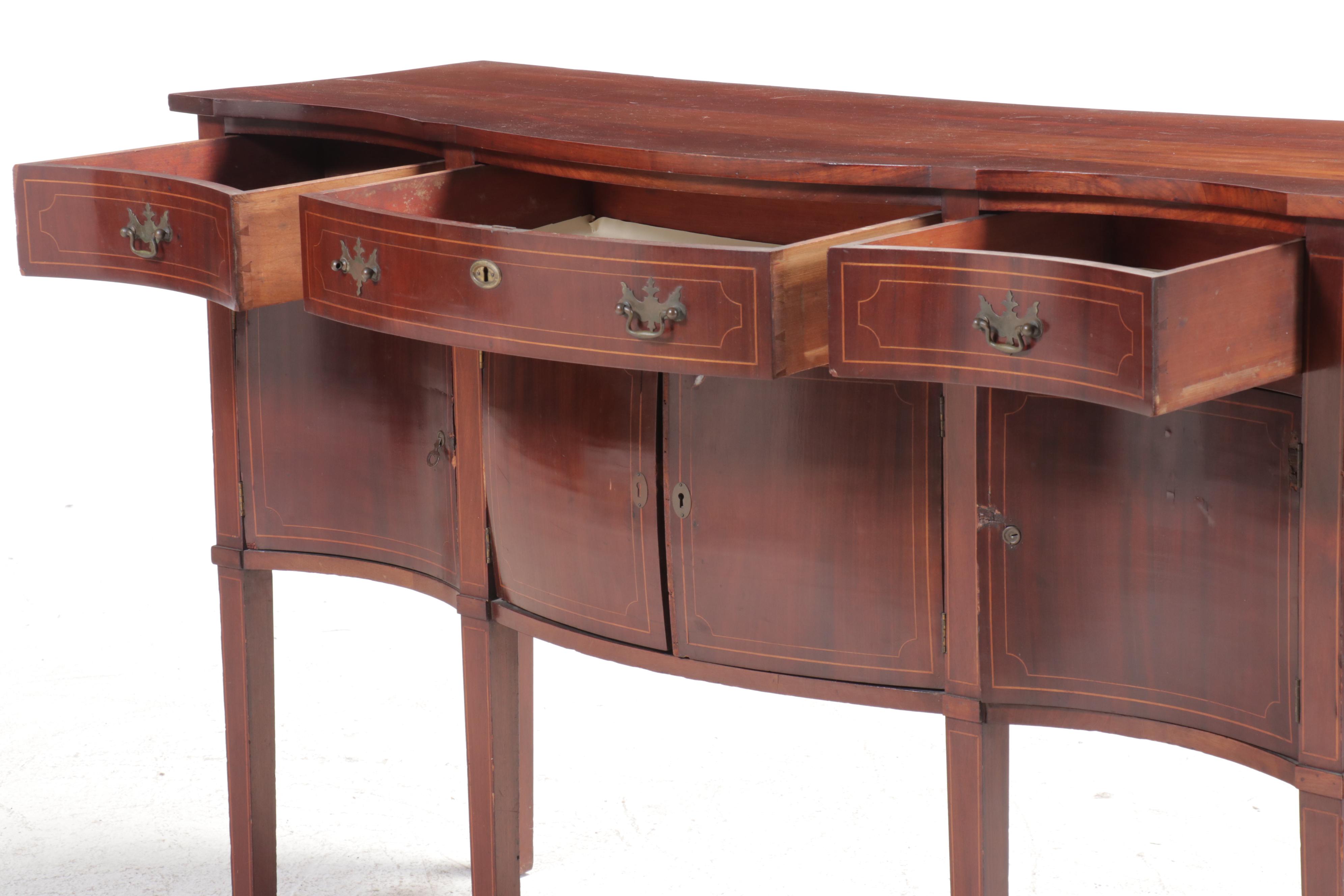 Hepplewhite Style Mahogany Buffet
