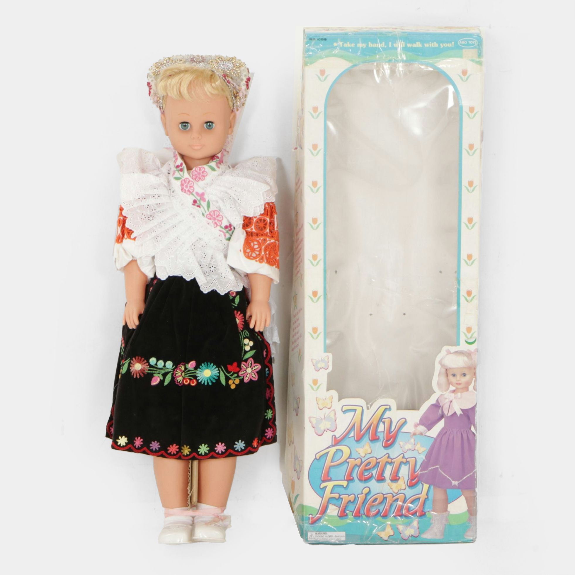 Aibo "My Pretty Friend" Doll in Traditional Czech Folk Costume