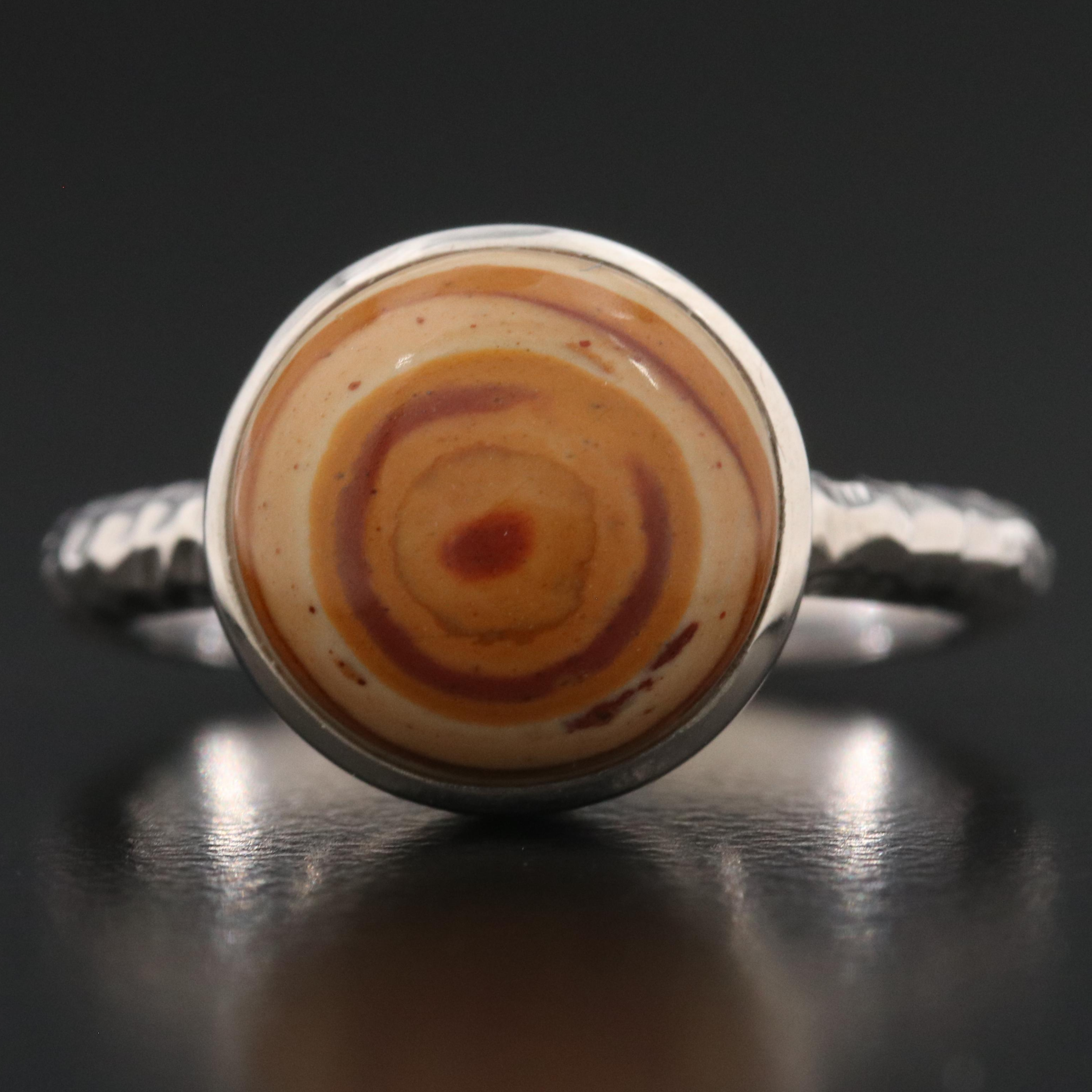 Sterling Jasper Ring