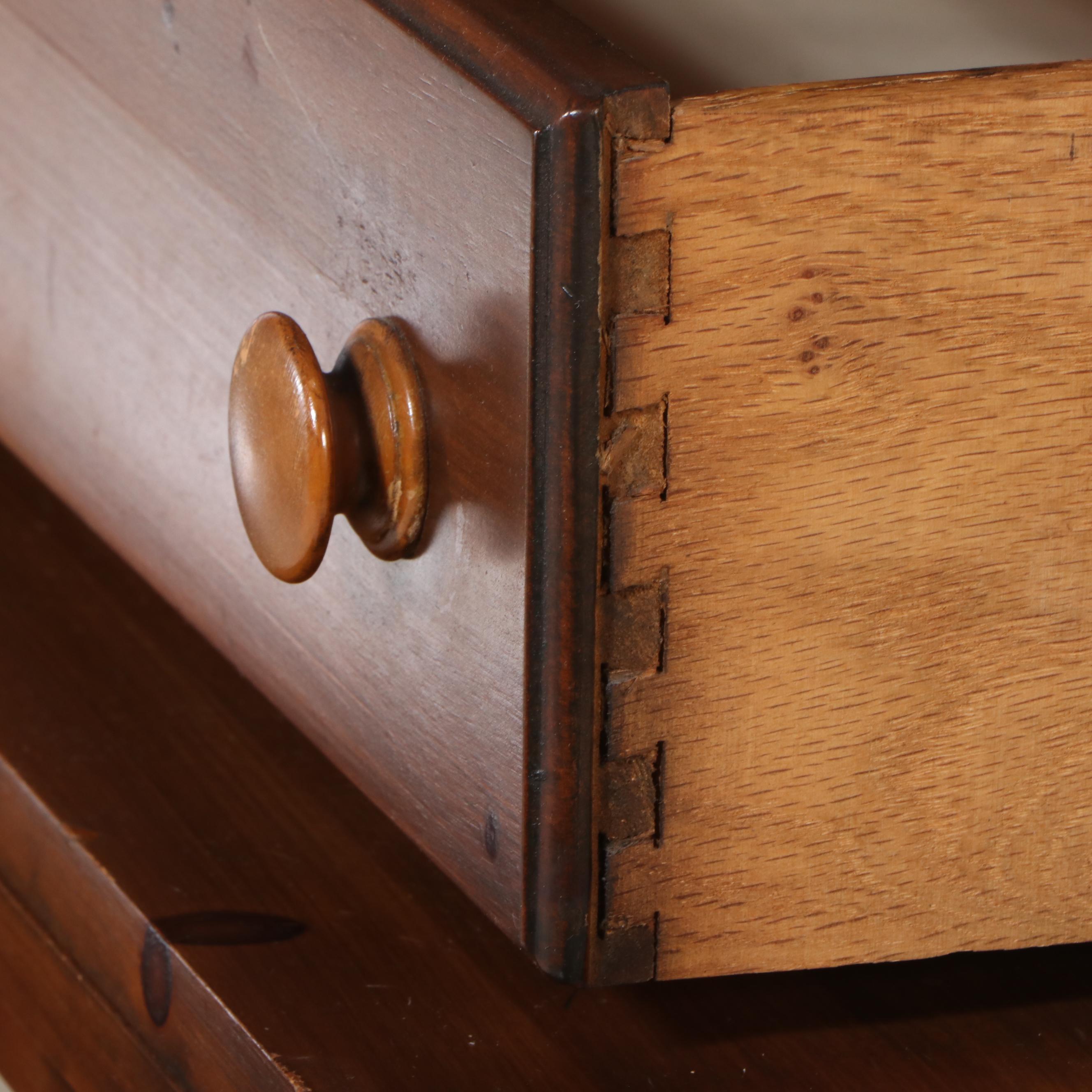 Franklin Shockey Co. Mid Century Modern Burnished Pine Chest on Chest