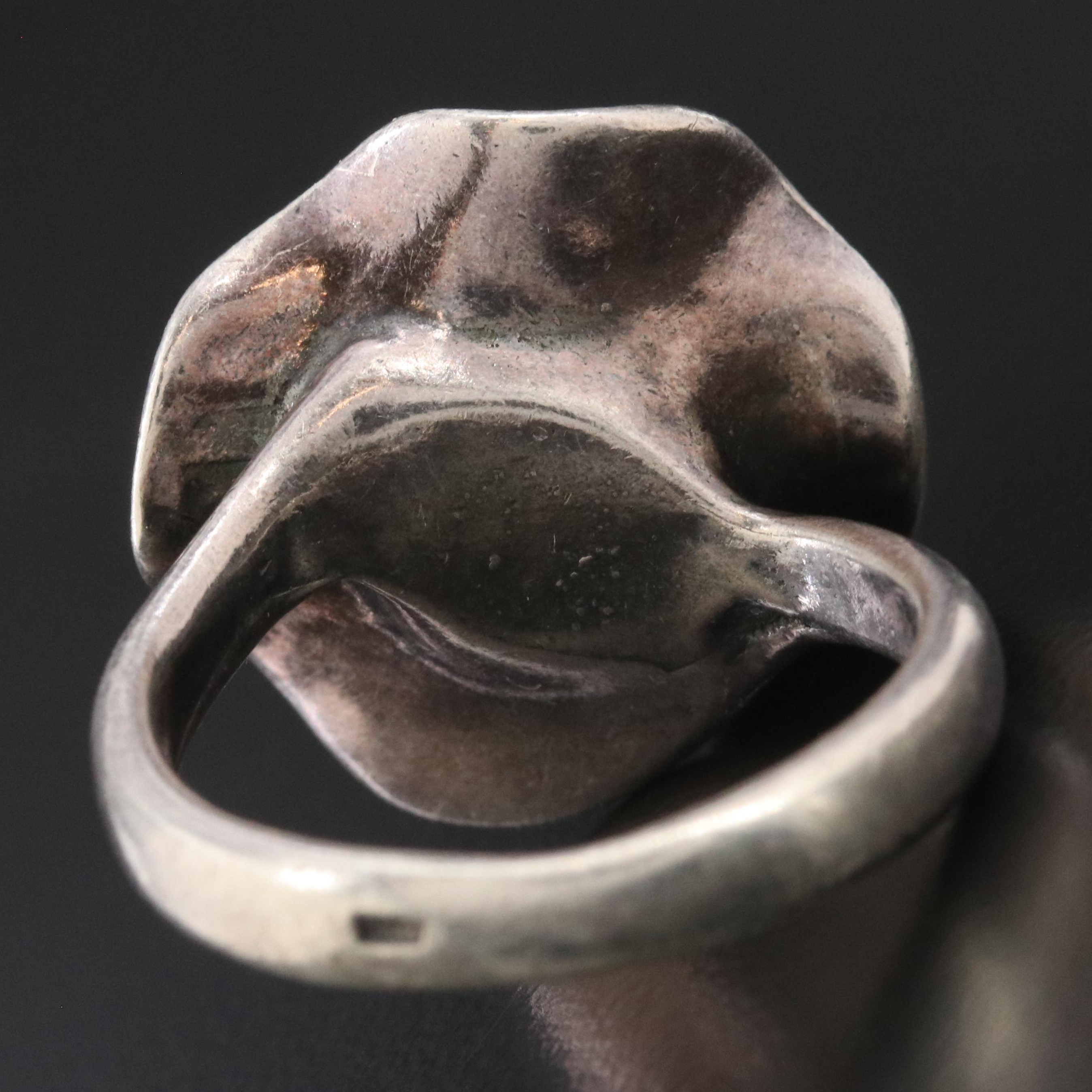 Sterling Faux Pearl Ring