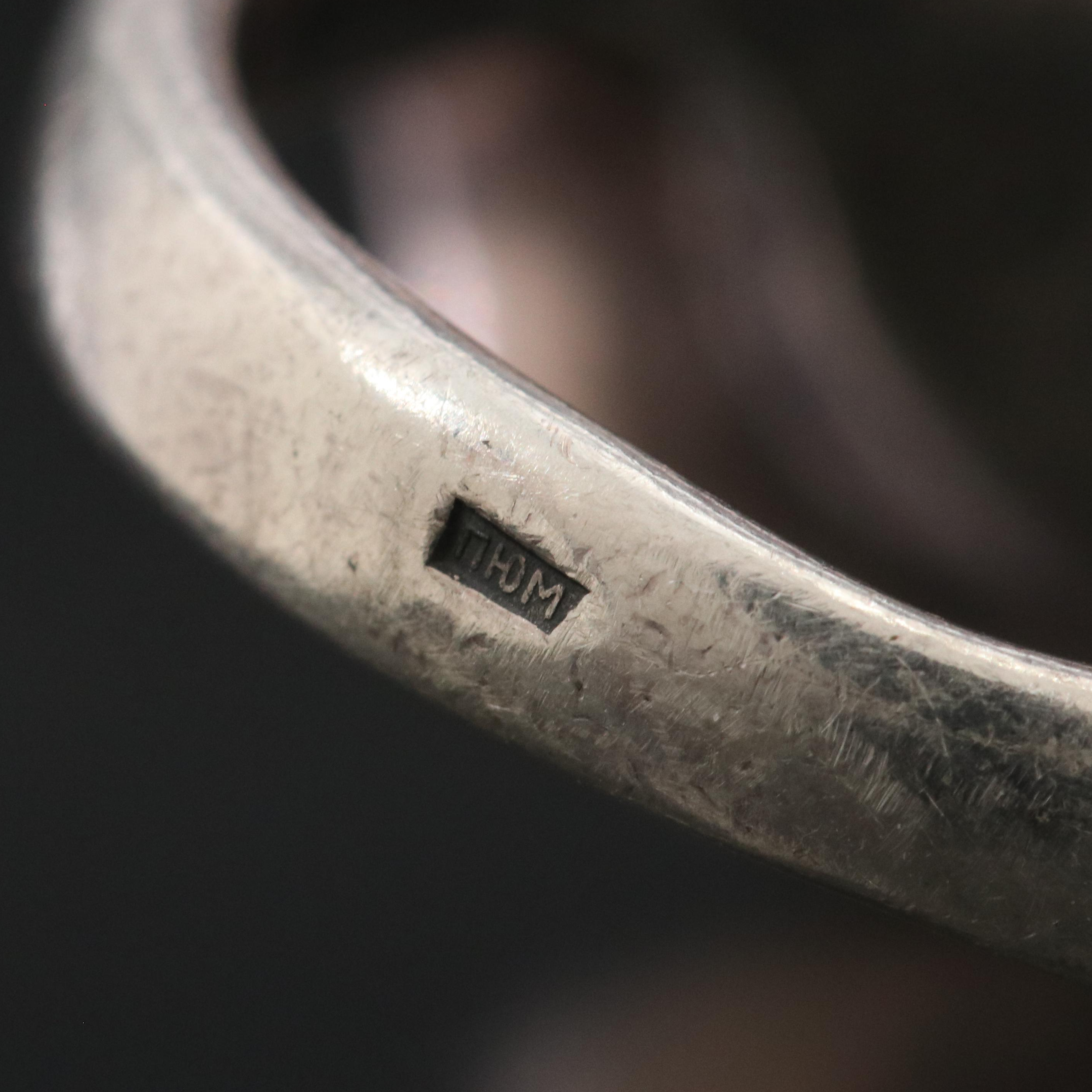 Sterling Faux Pearl Ring