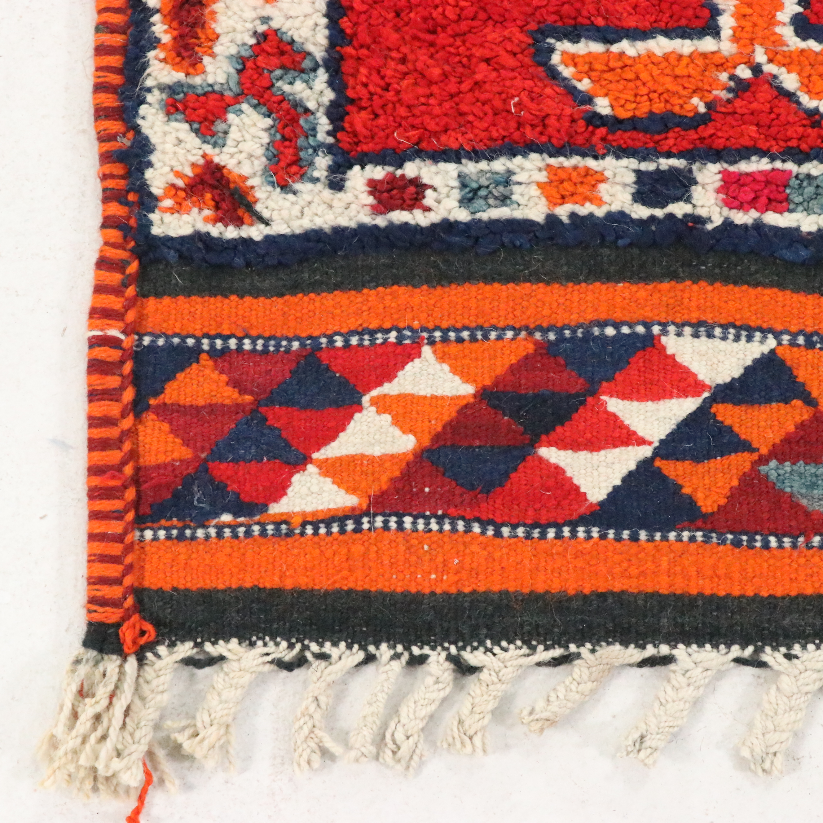 3'5 x 13'9 Hand-Knotted Moroccan Berber Carpet Runner Long Rug