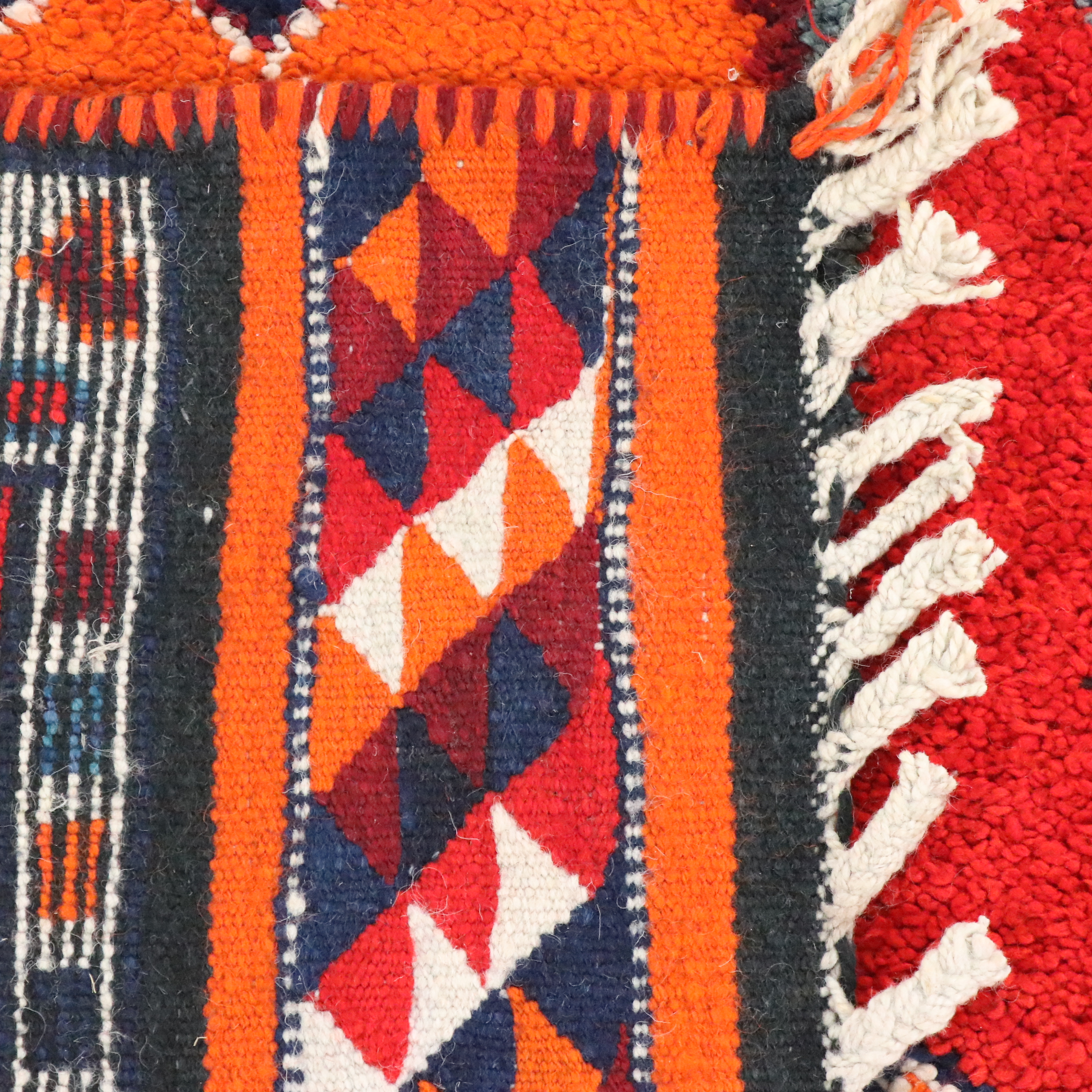 3'5 x 13'9 Hand-Knotted Moroccan Berber Carpet Runner Long Rug