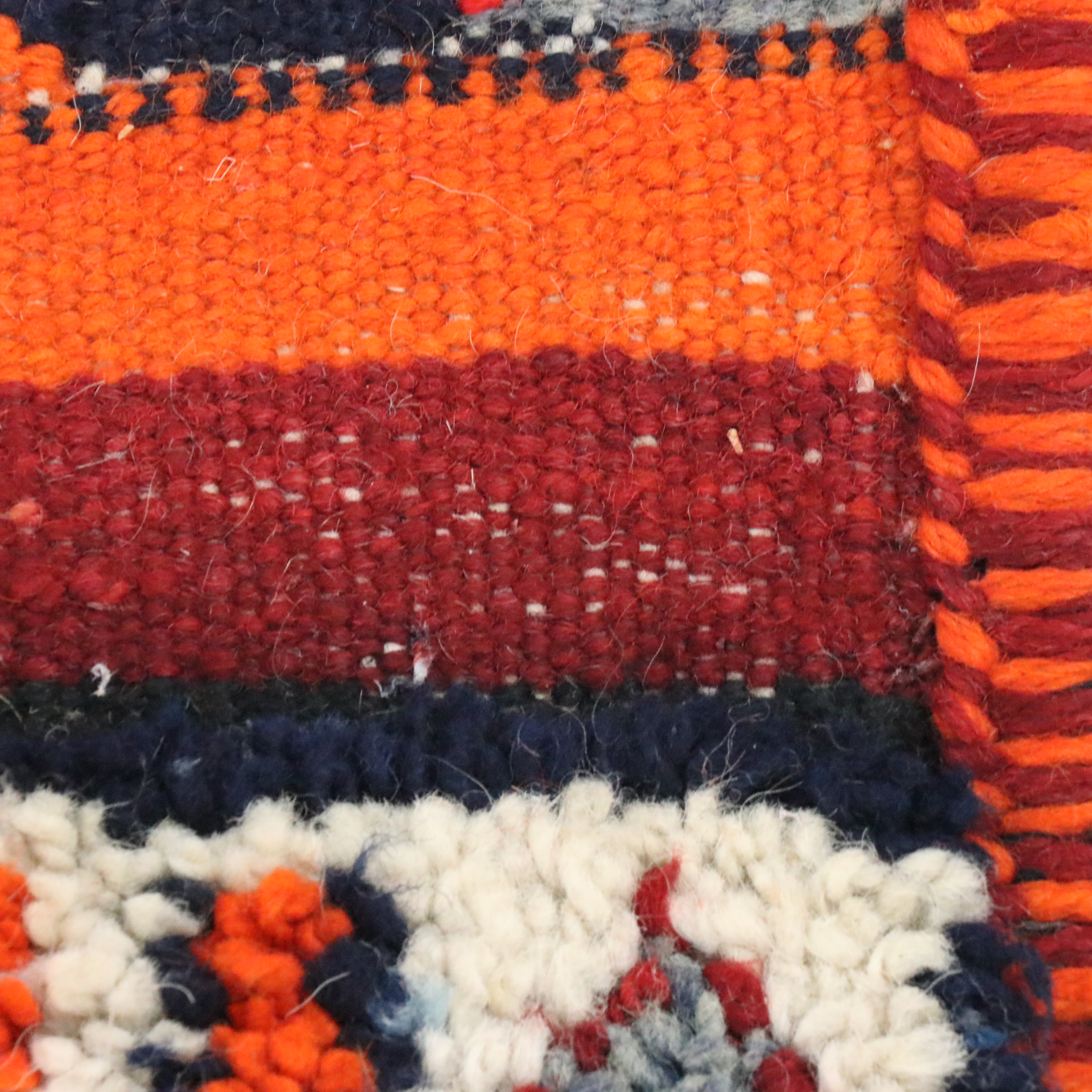 3'5 x 13'9 Hand-Knotted Moroccan Berber Carpet Runner Long Rug