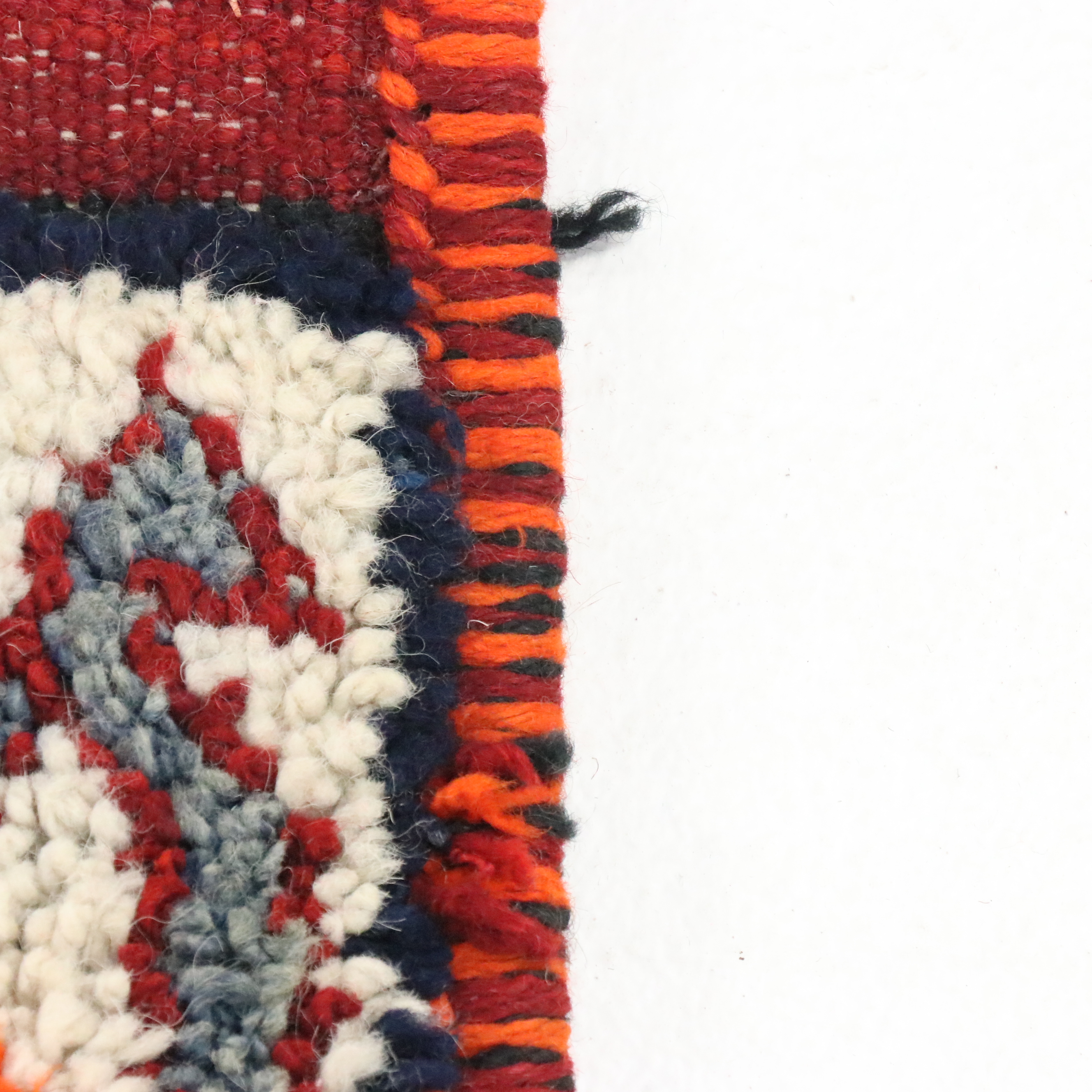 3'5 x 13'9 Hand-Knotted Moroccan Berber Carpet Runner Long Rug