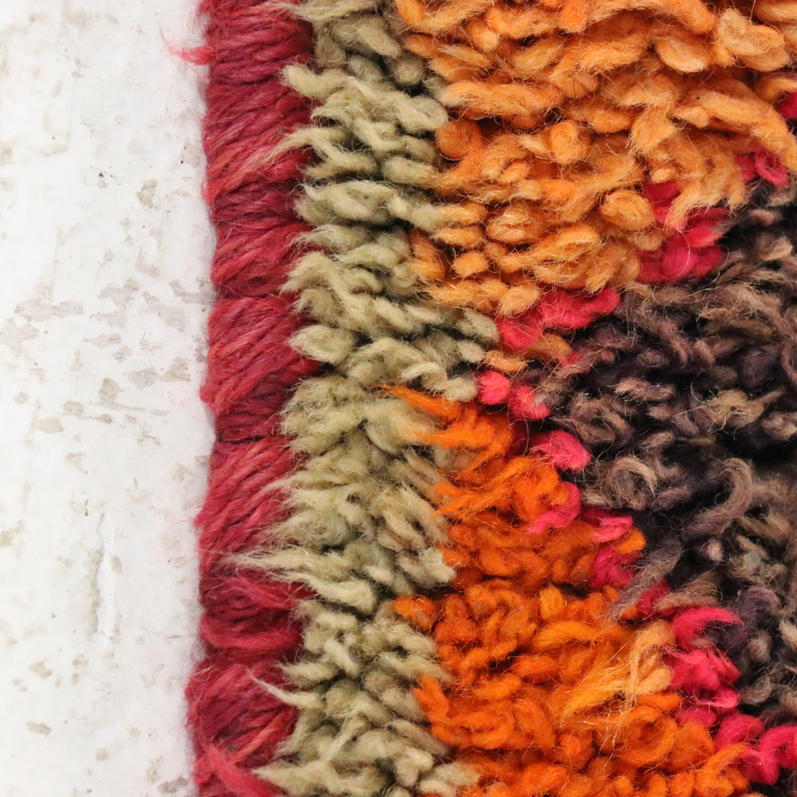 3'7 x 10'7 Hand-Knotted Moroccan Berber Carpet Runner Long Rug