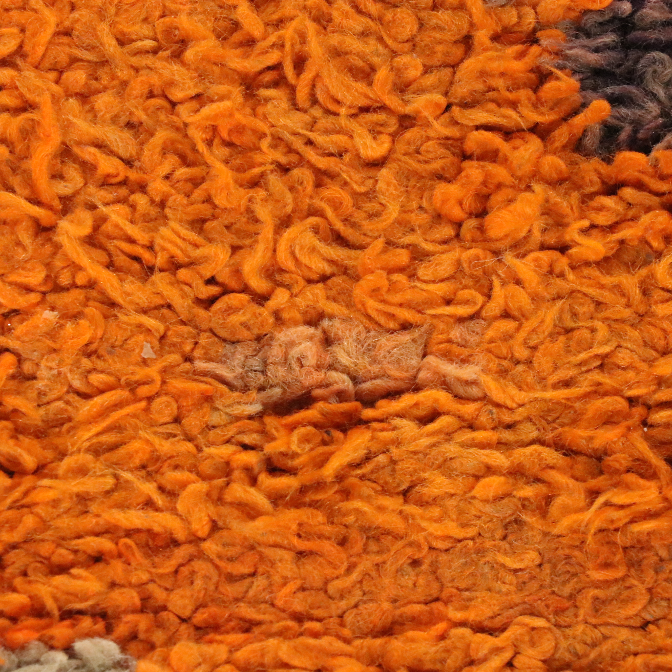 3'7 x 10'7 Hand-Knotted Moroccan Berber Carpet Runner Long Rug