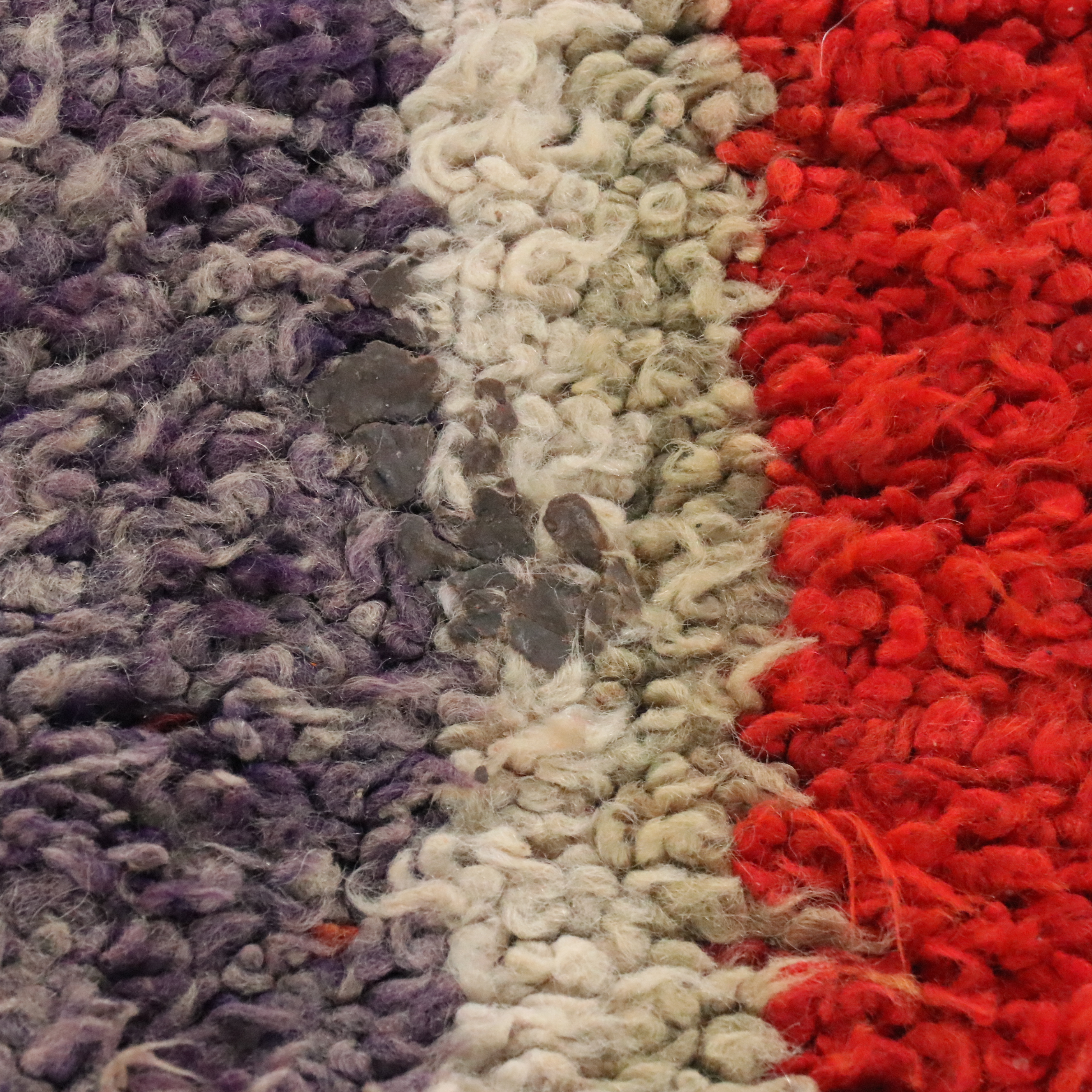 3'7 x 10'7 Hand-Knotted Moroccan Berber Carpet Runner Long Rug