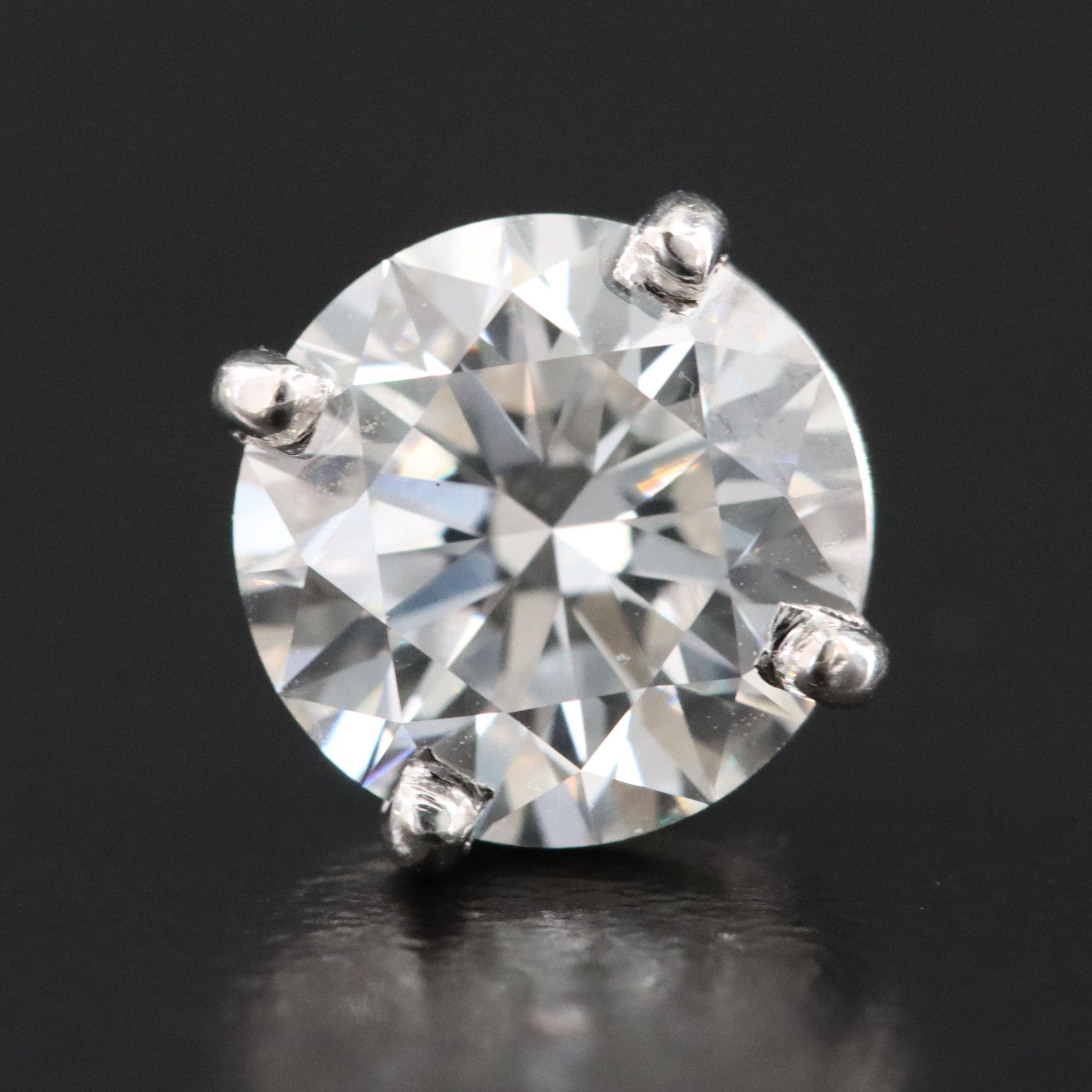 14K 2.09 CT Lab Grown Diamond Single Earring with Online IGI Report