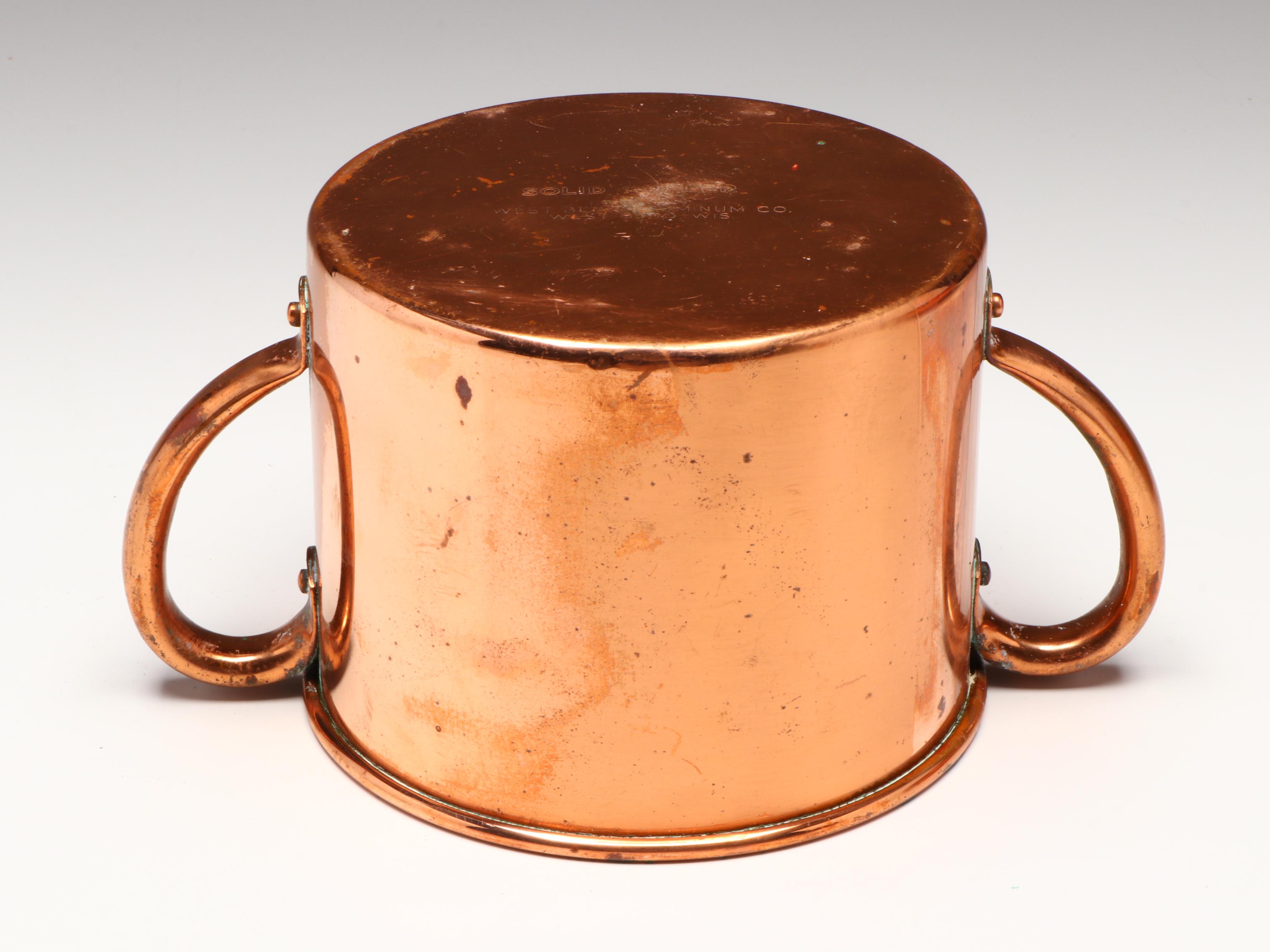 West Bend, Dae Woo with Other Copper Pots, Bowls, Kettle and More