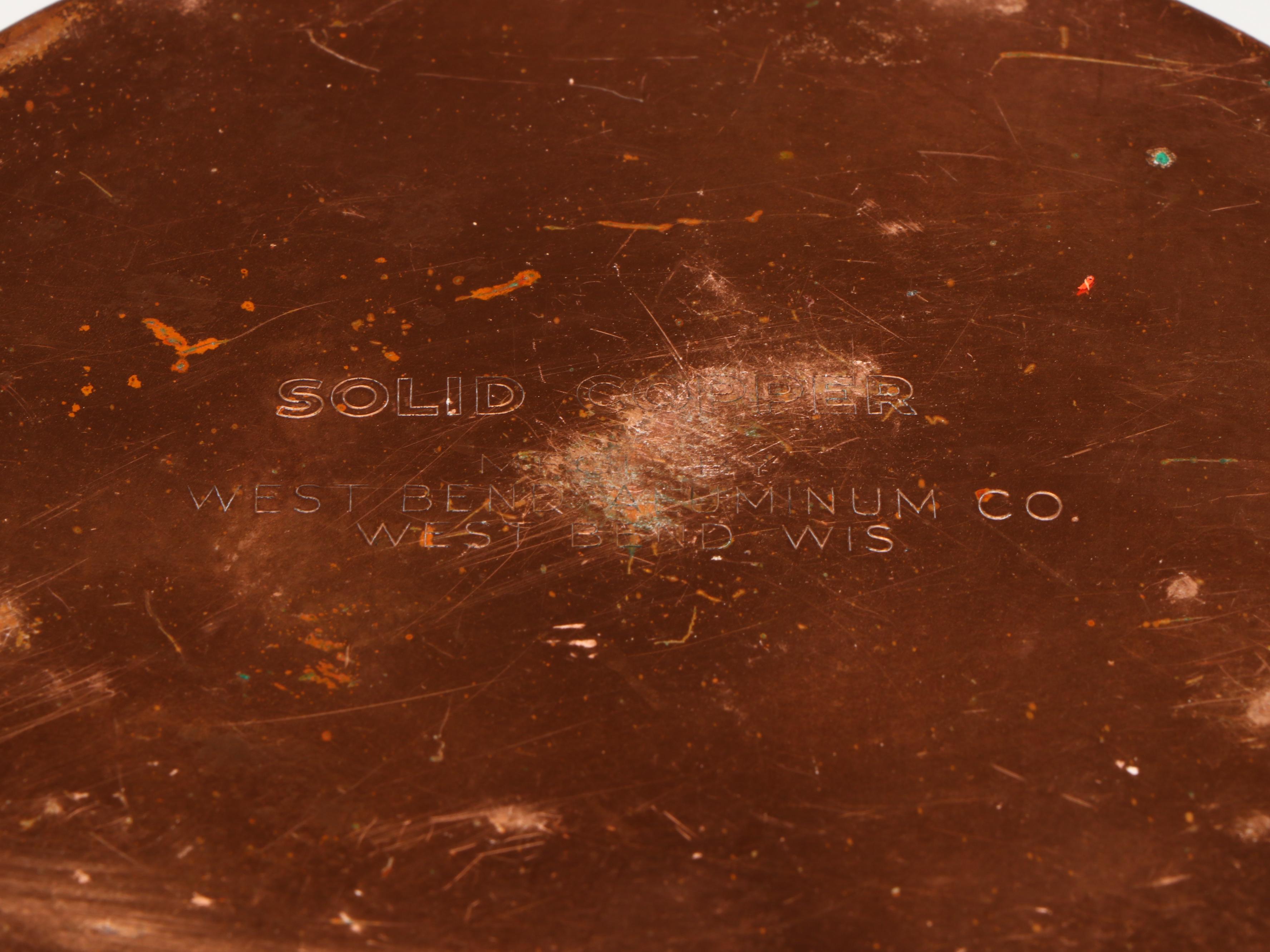 West Bend, Dae Woo with Other Copper Pots, Bowls, Kettle and More