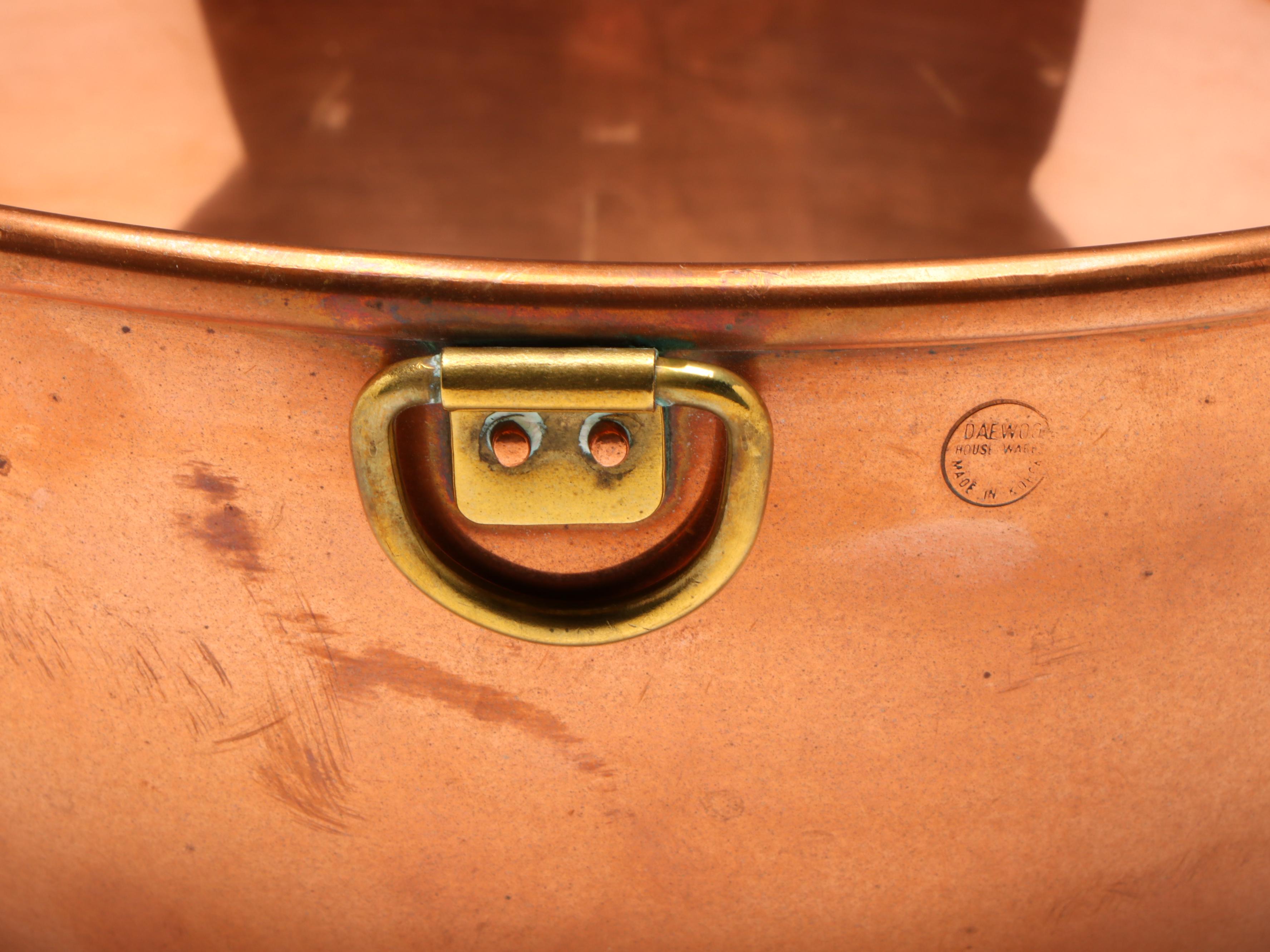 West Bend, Dae Woo with Other Copper Pots, Bowls, Kettle and More