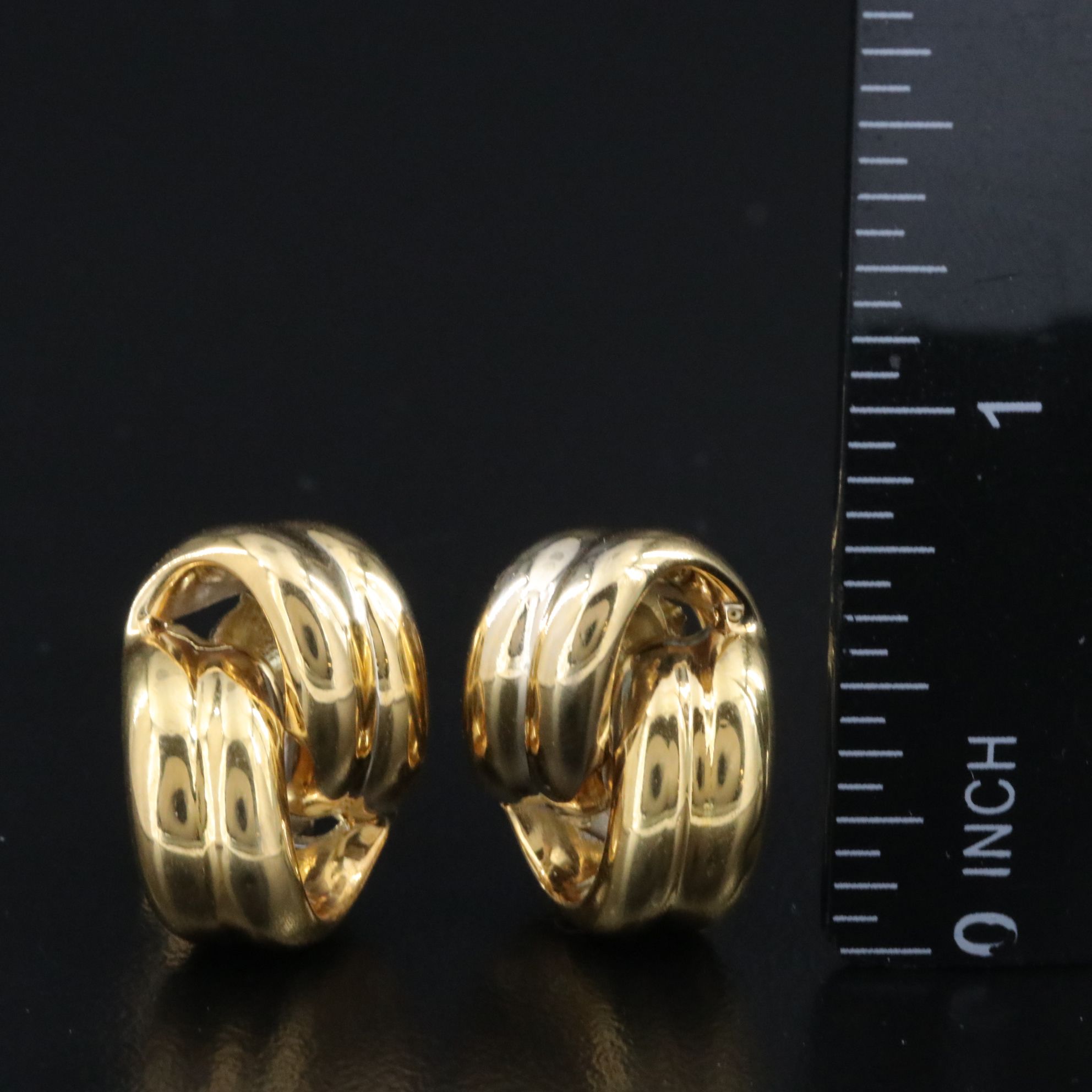 Italian 18K Twist Earrings