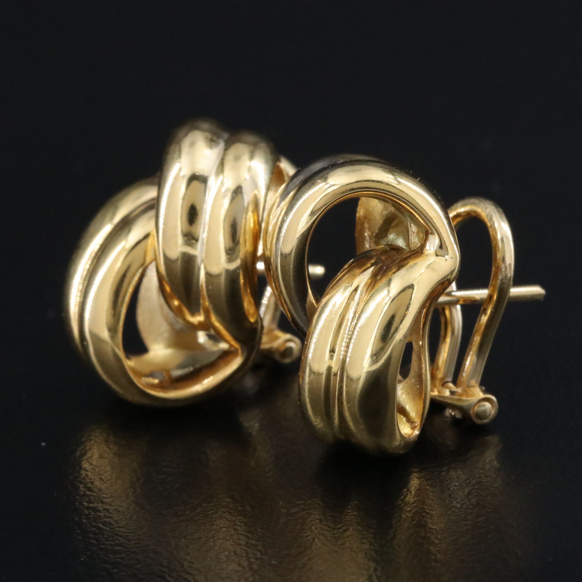 Italian 18K Twist Earrings