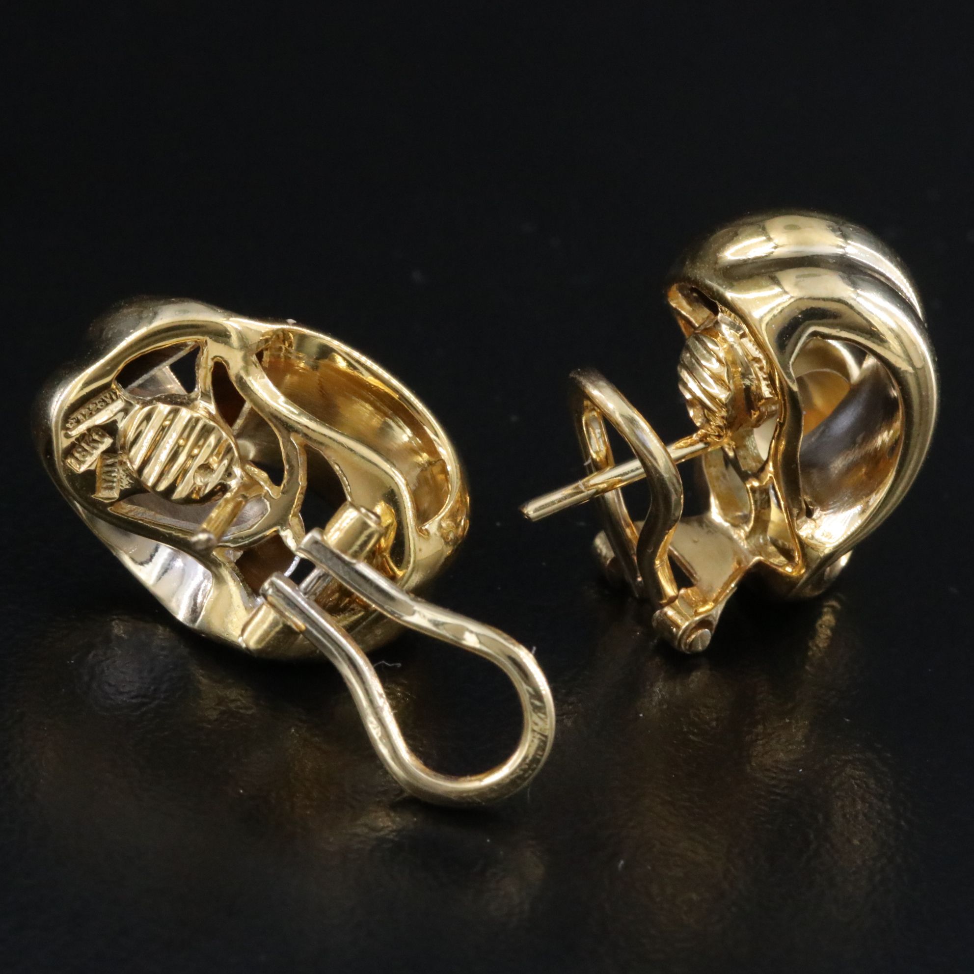 Italian 18K Twist Earrings