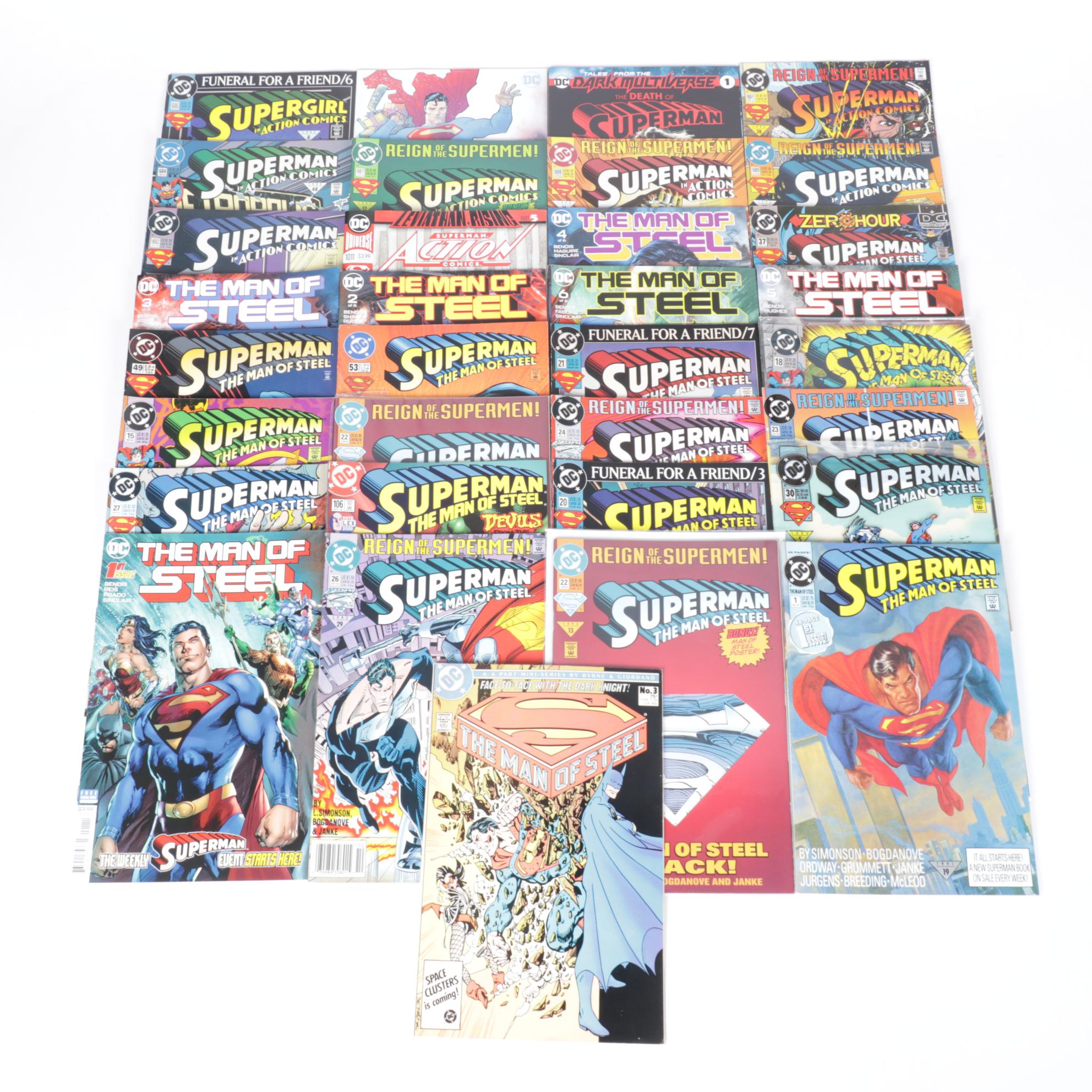 DC Comics "The Man of Steel" and "Action Comics" Collection