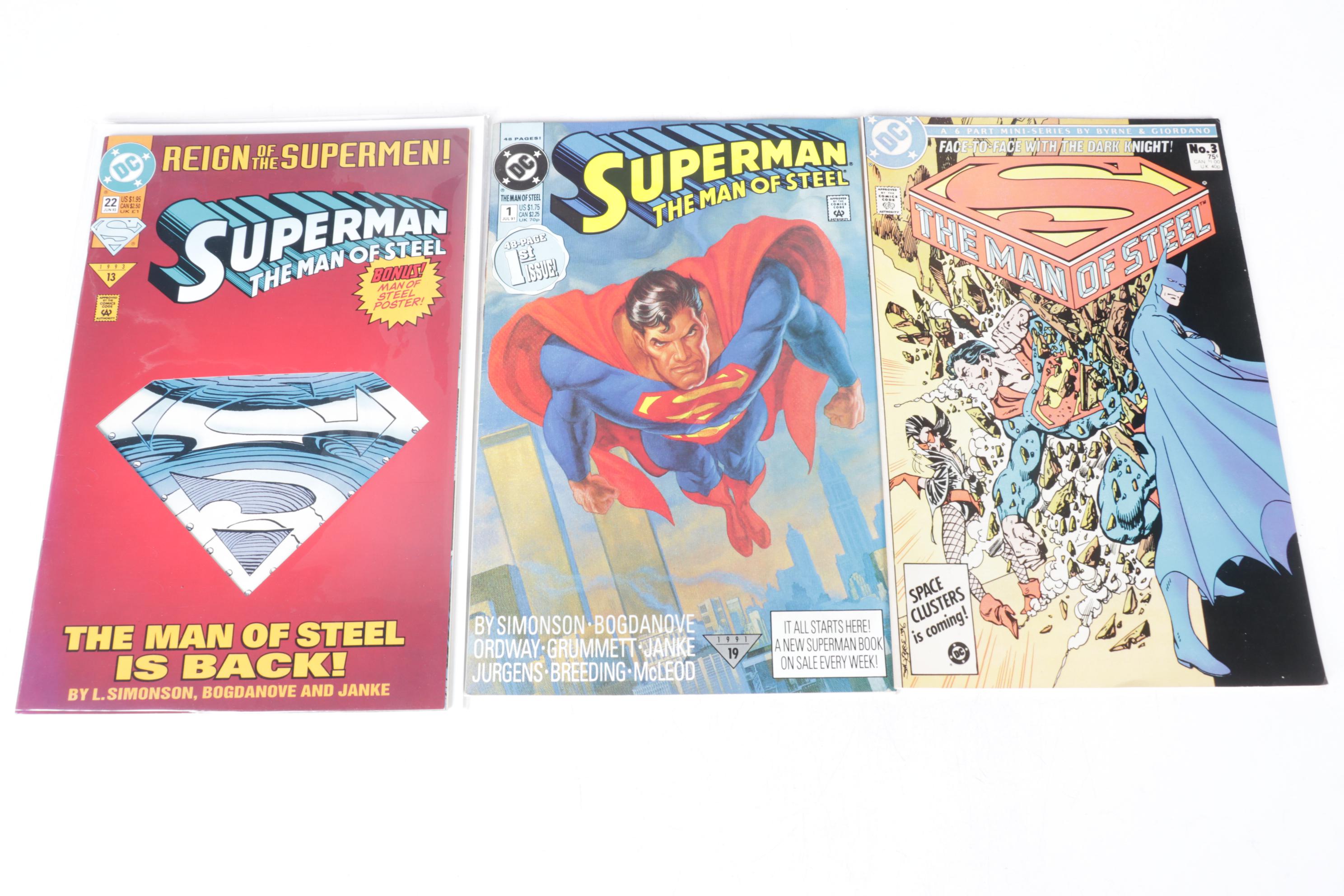 DC Comics "The Man of Steel" and "Action Comics" Collection