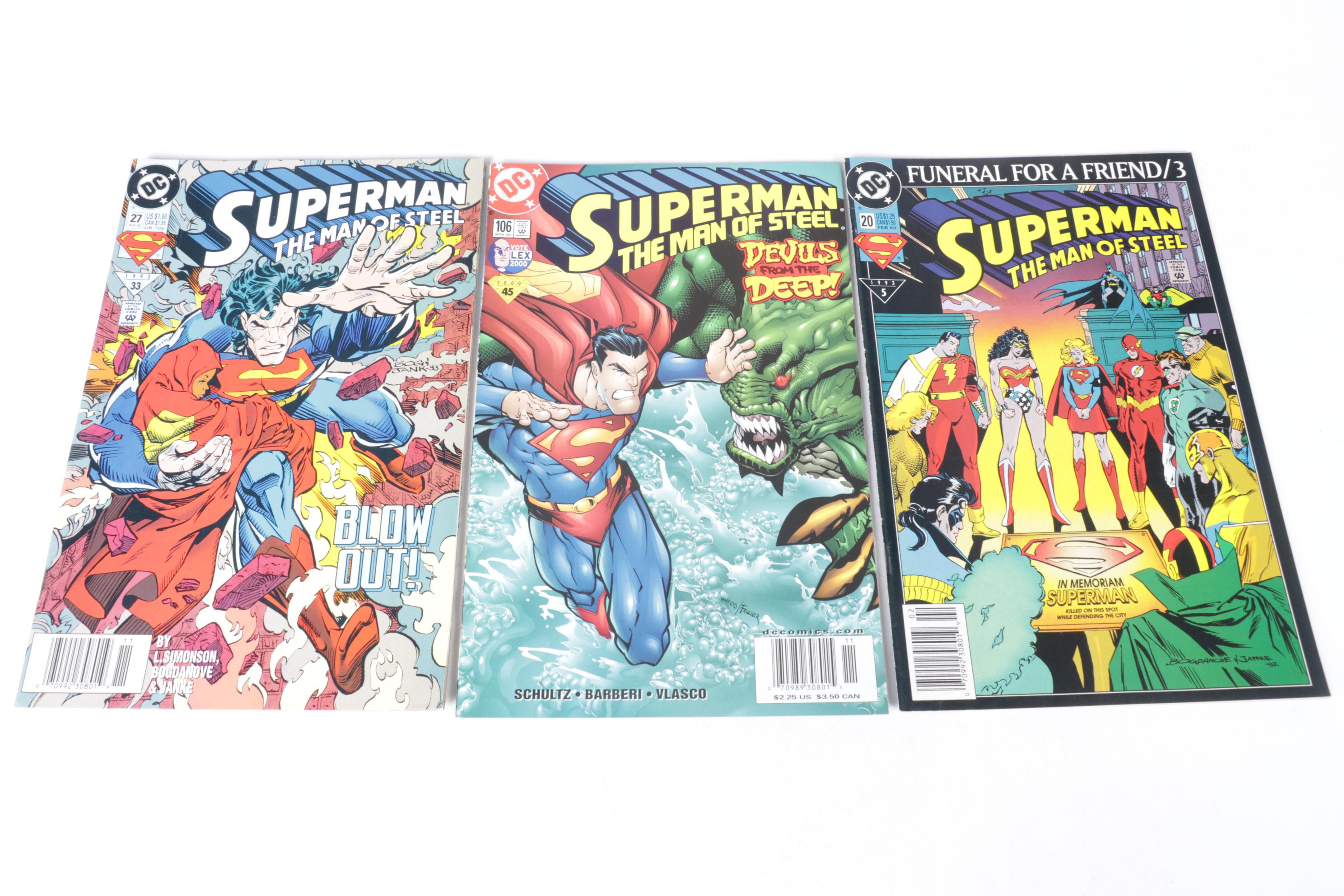DC Comics "The Man of Steel" and "Action Comics" Collection