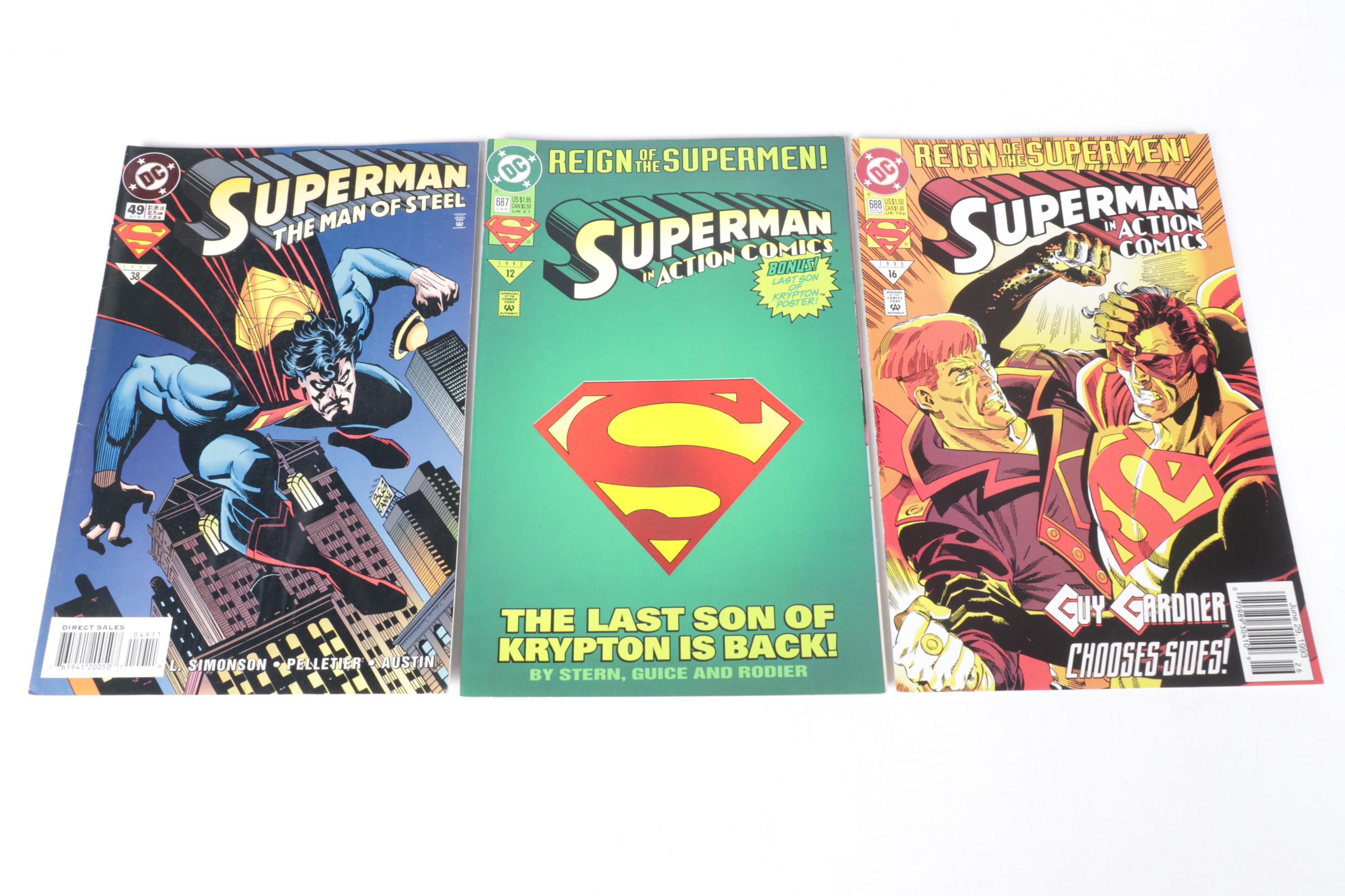 DC Comics "The Man of Steel" and "Action Comics" Collection