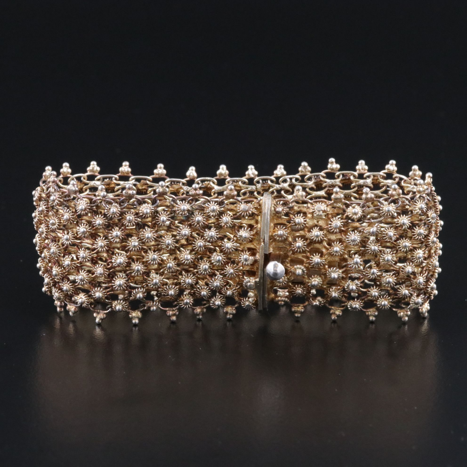 835 Silver Rosette Bracelet