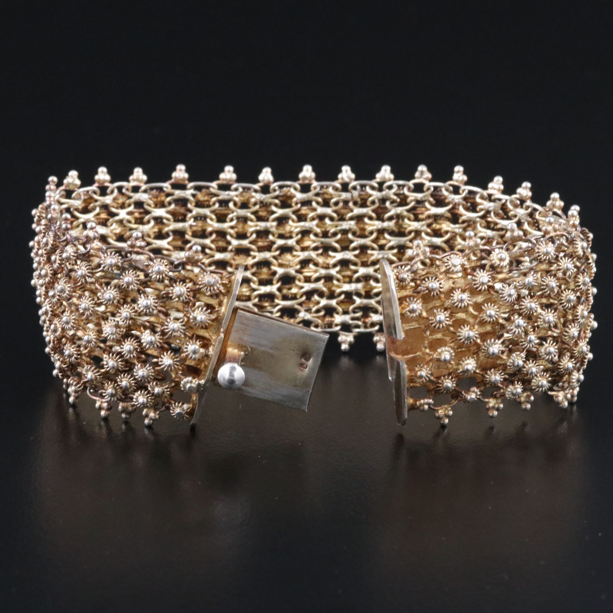 835 Silver Rosette Bracelet