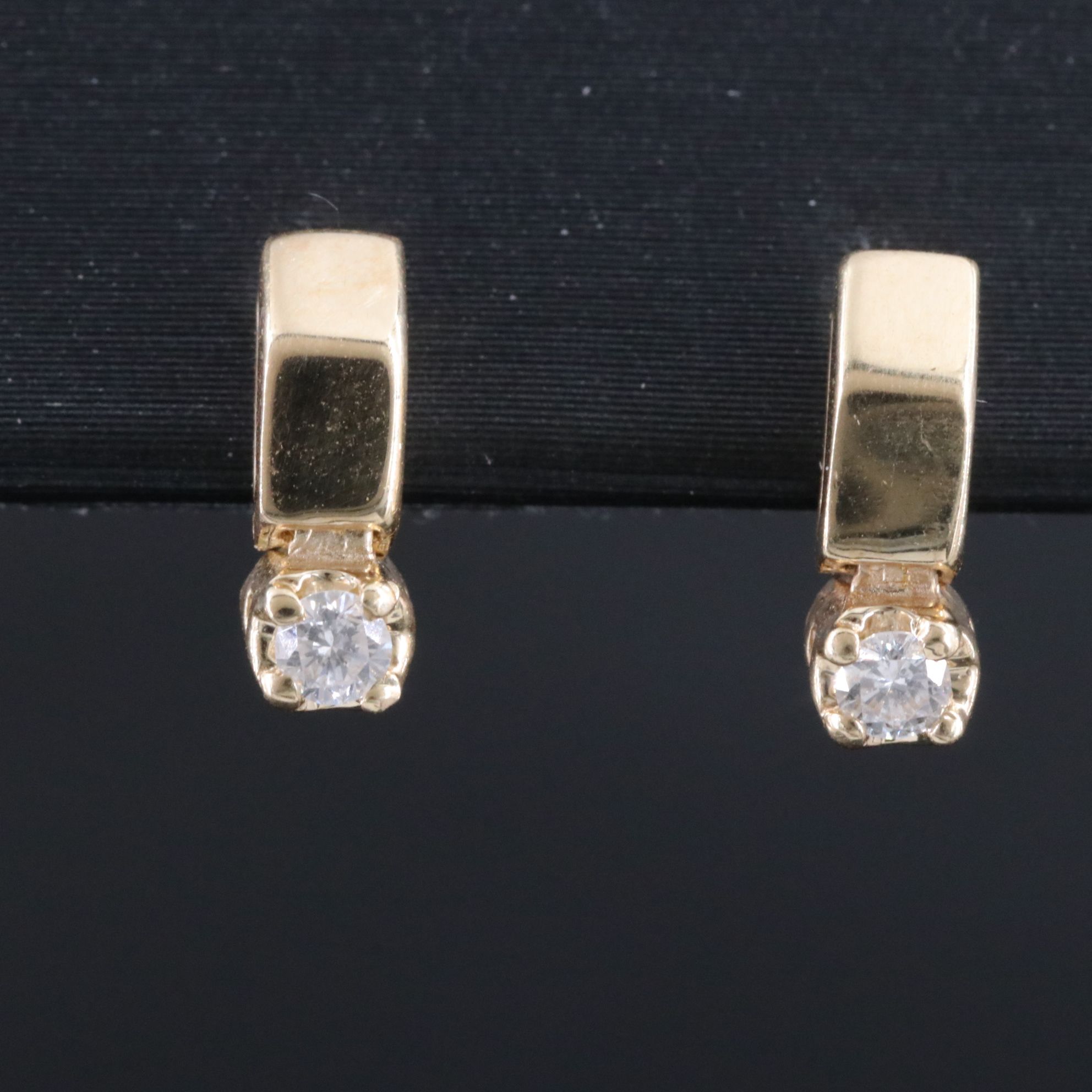 14K 0.10 CTW Diamond Earrings