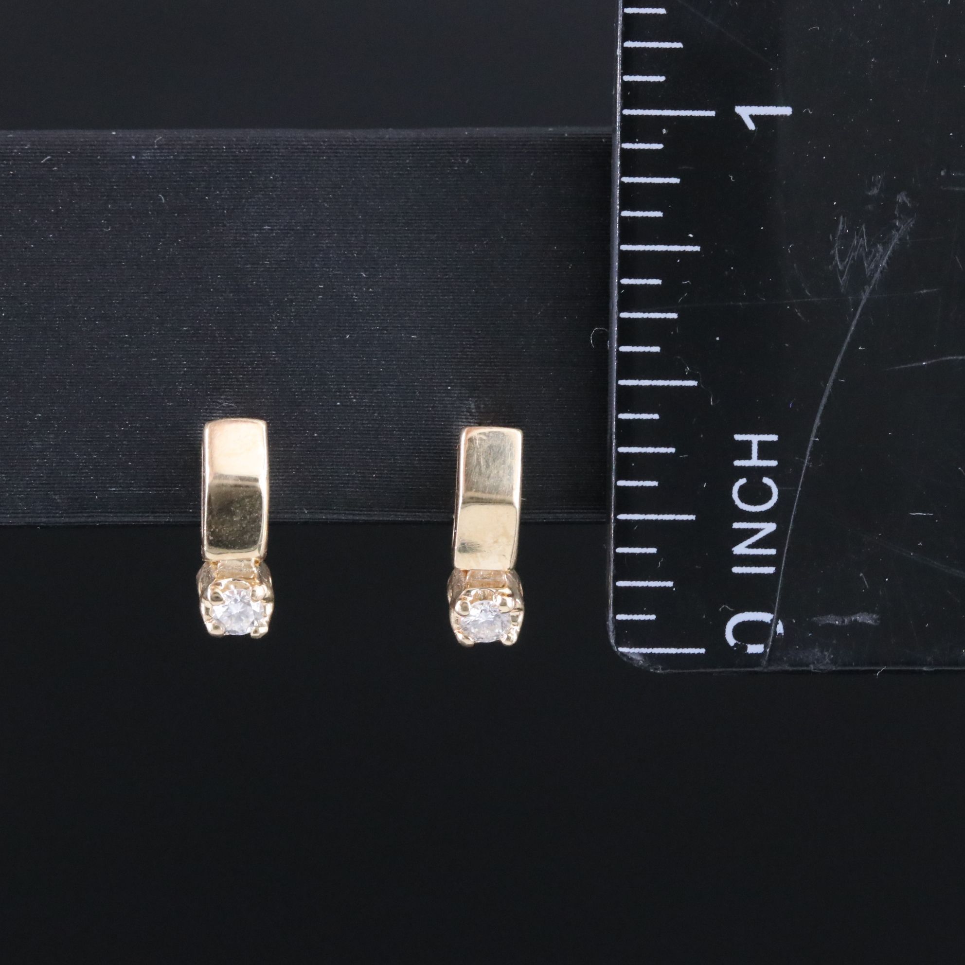 14K 0.10 CTW Diamond Earrings