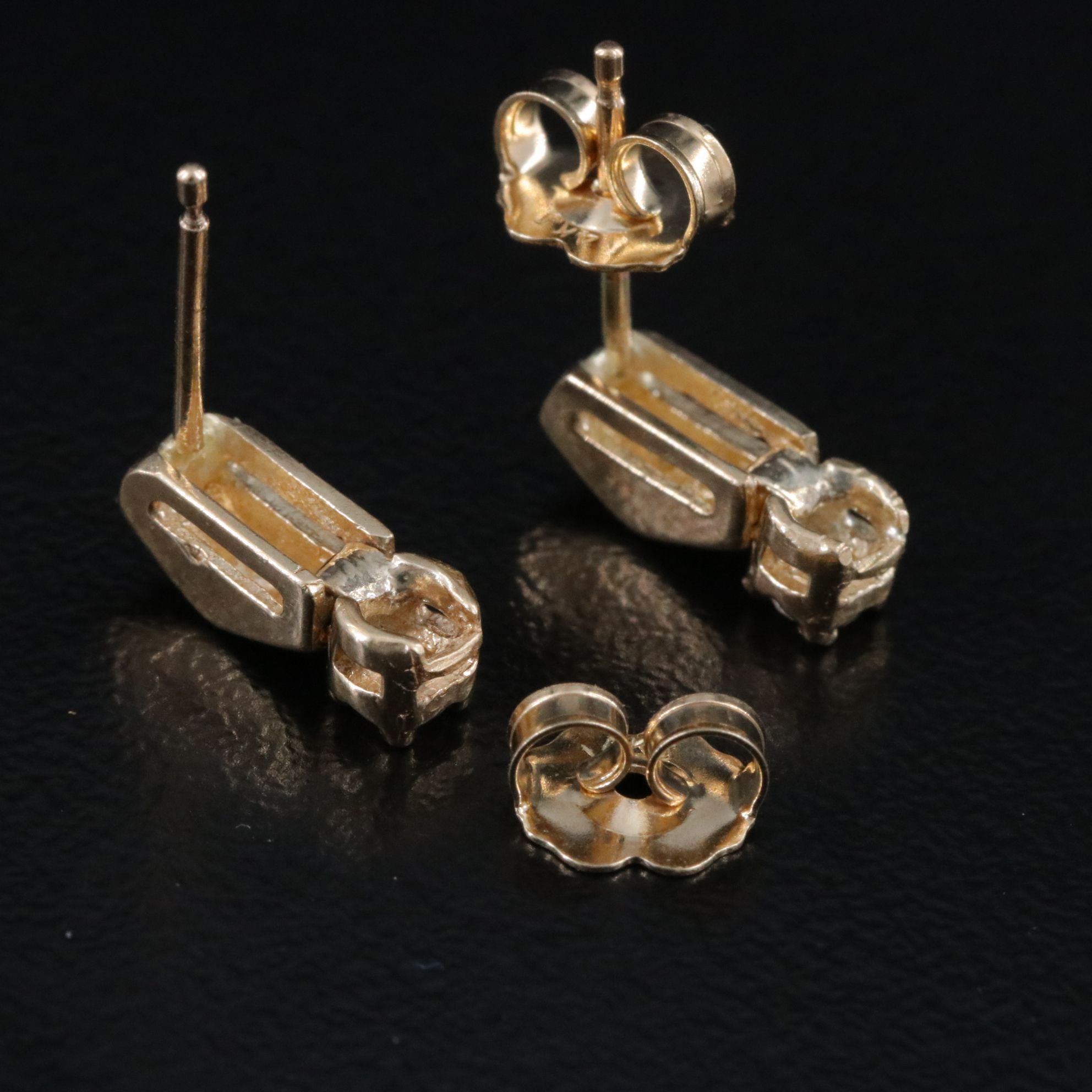 14K 0.10 CTW Diamond Earrings