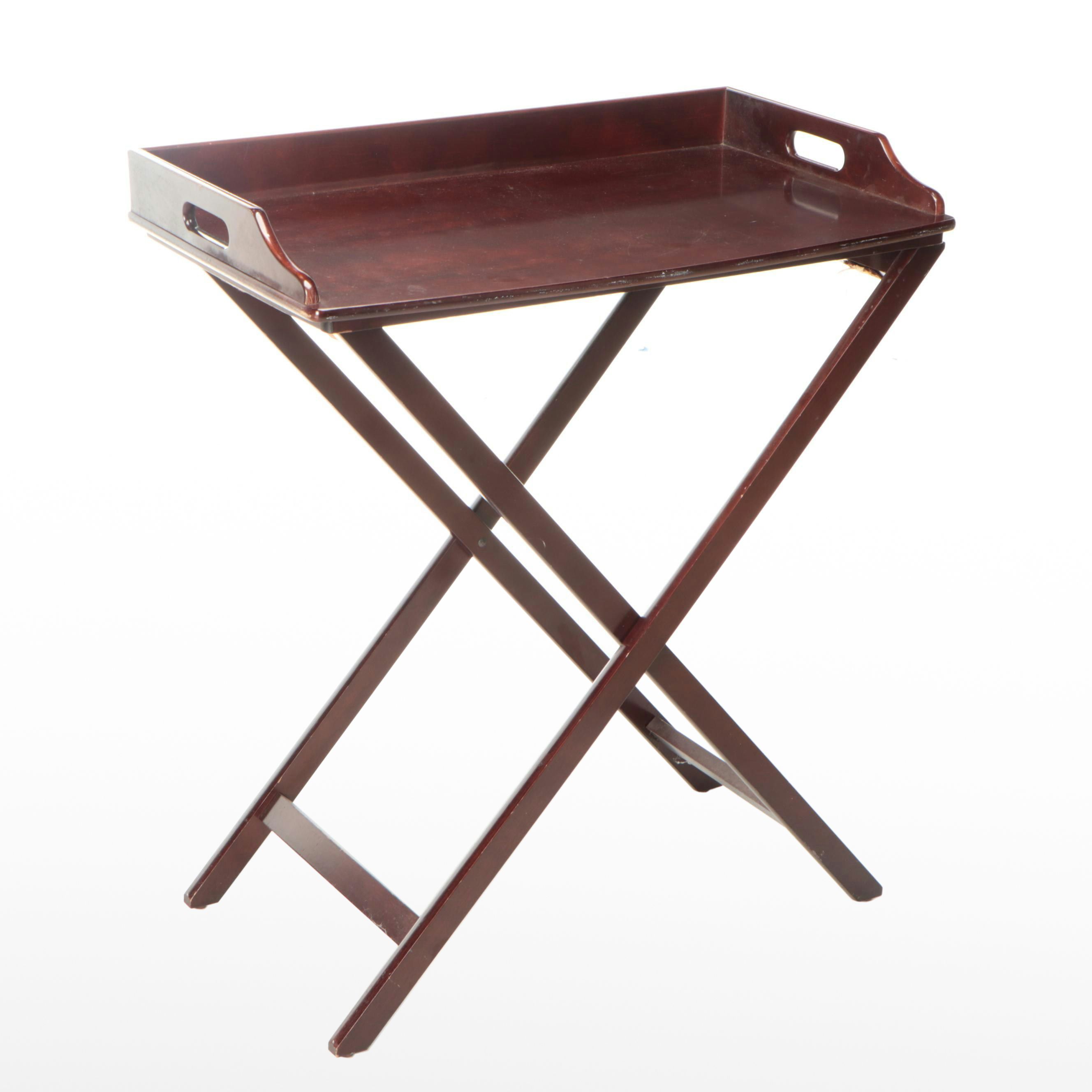 The Bombay Company Mahogany Finish Butler's Tray Table