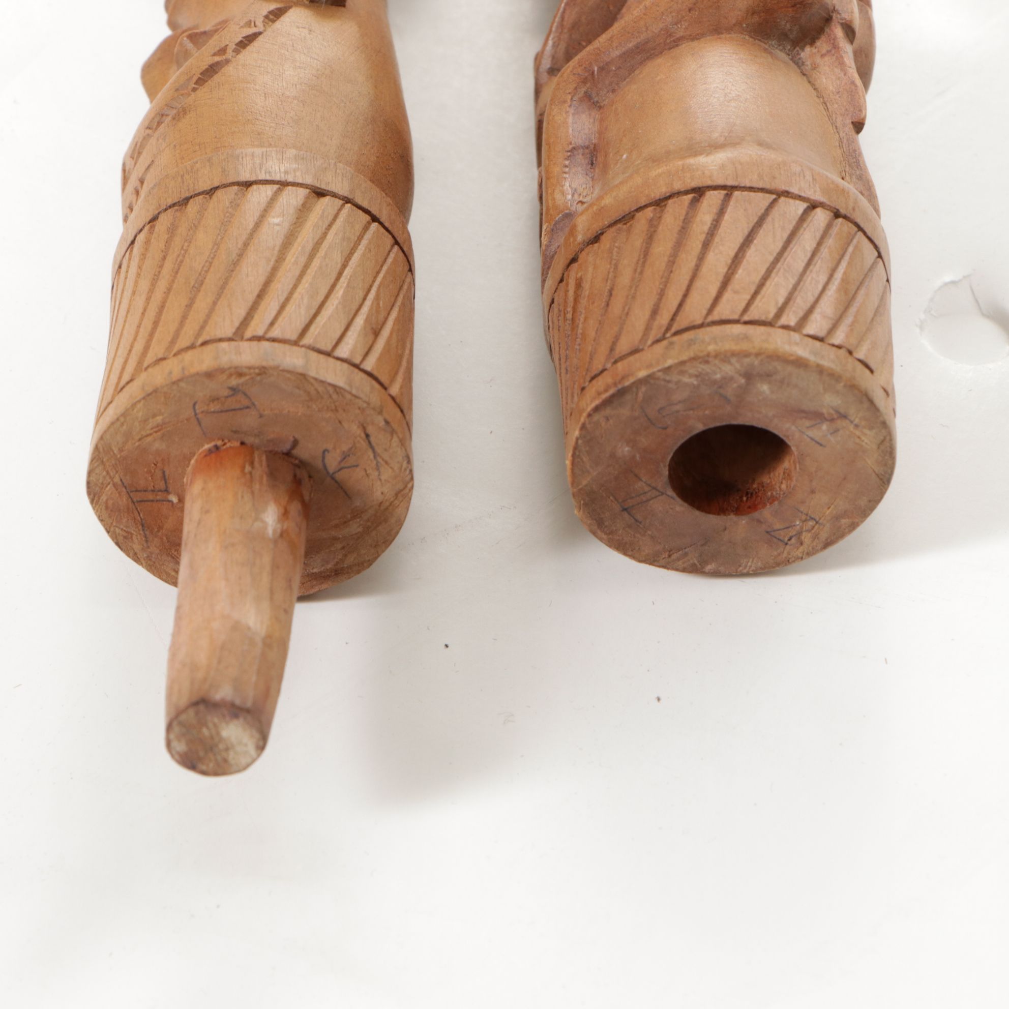 Indonesian Toga Batak Peoples Shaman Stick "Tunggal Panaluan" with Horse Hair