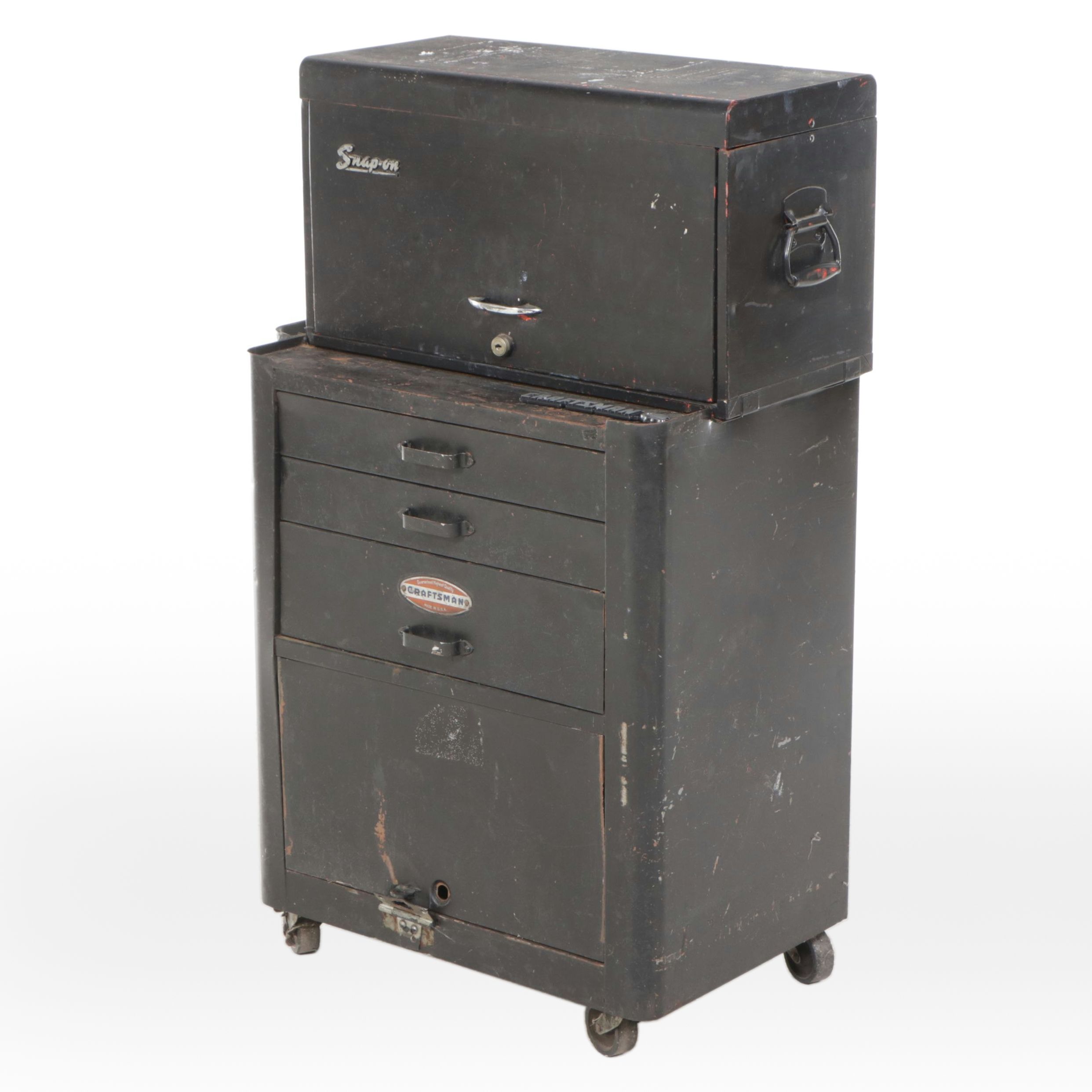 Craftsman Tool Chest with Snap-on Attached Chest and Tools