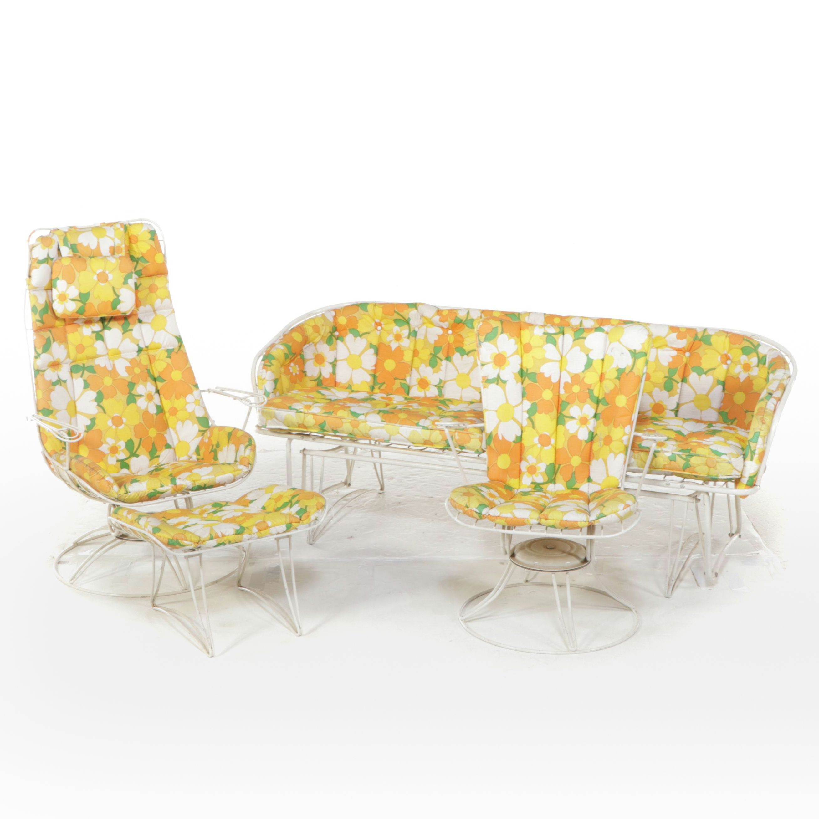 Homecrest Mid Century Modern Floral Patio Furniture