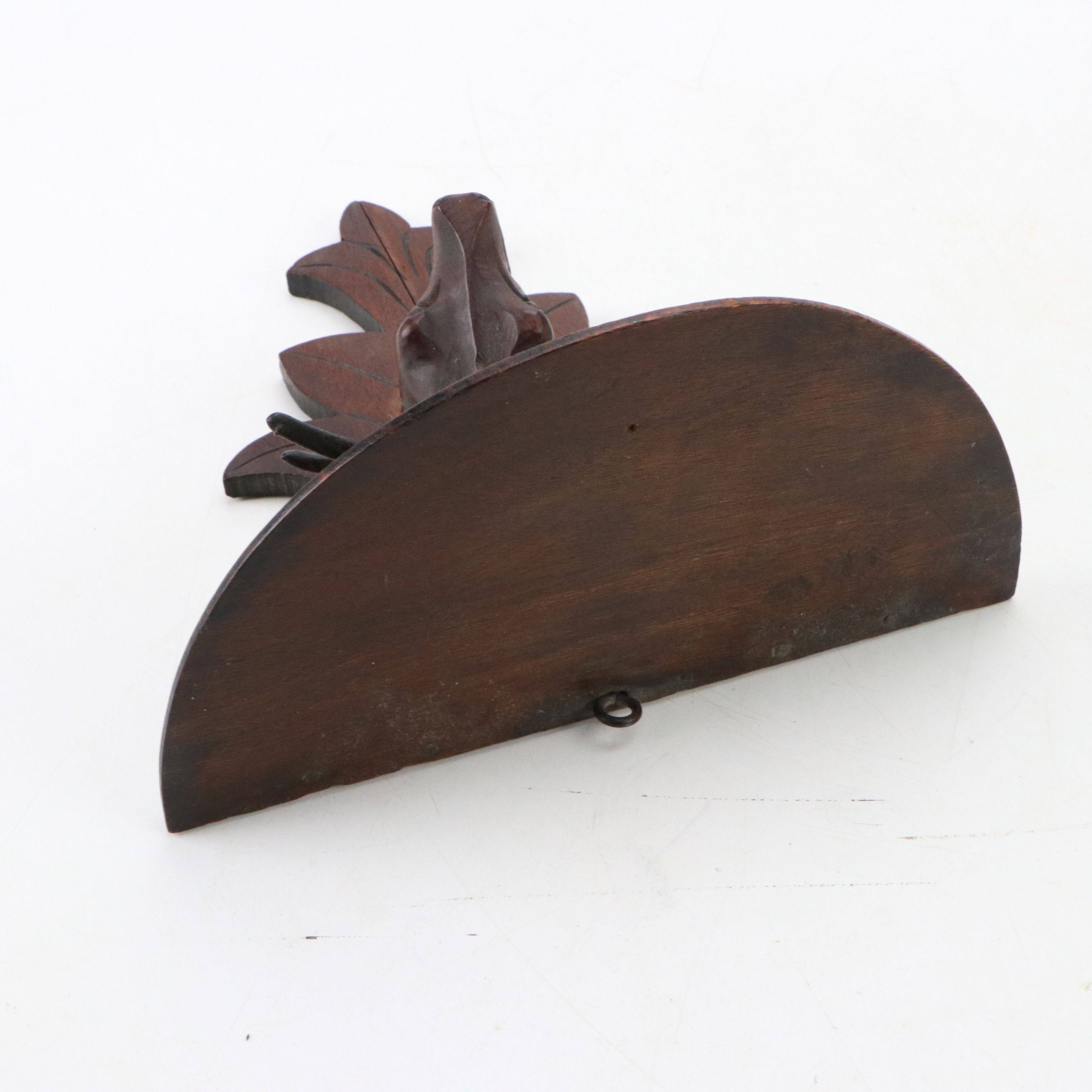 Black Forest Style Carved Wood Stag Shelf, Early to Mid-20th Century