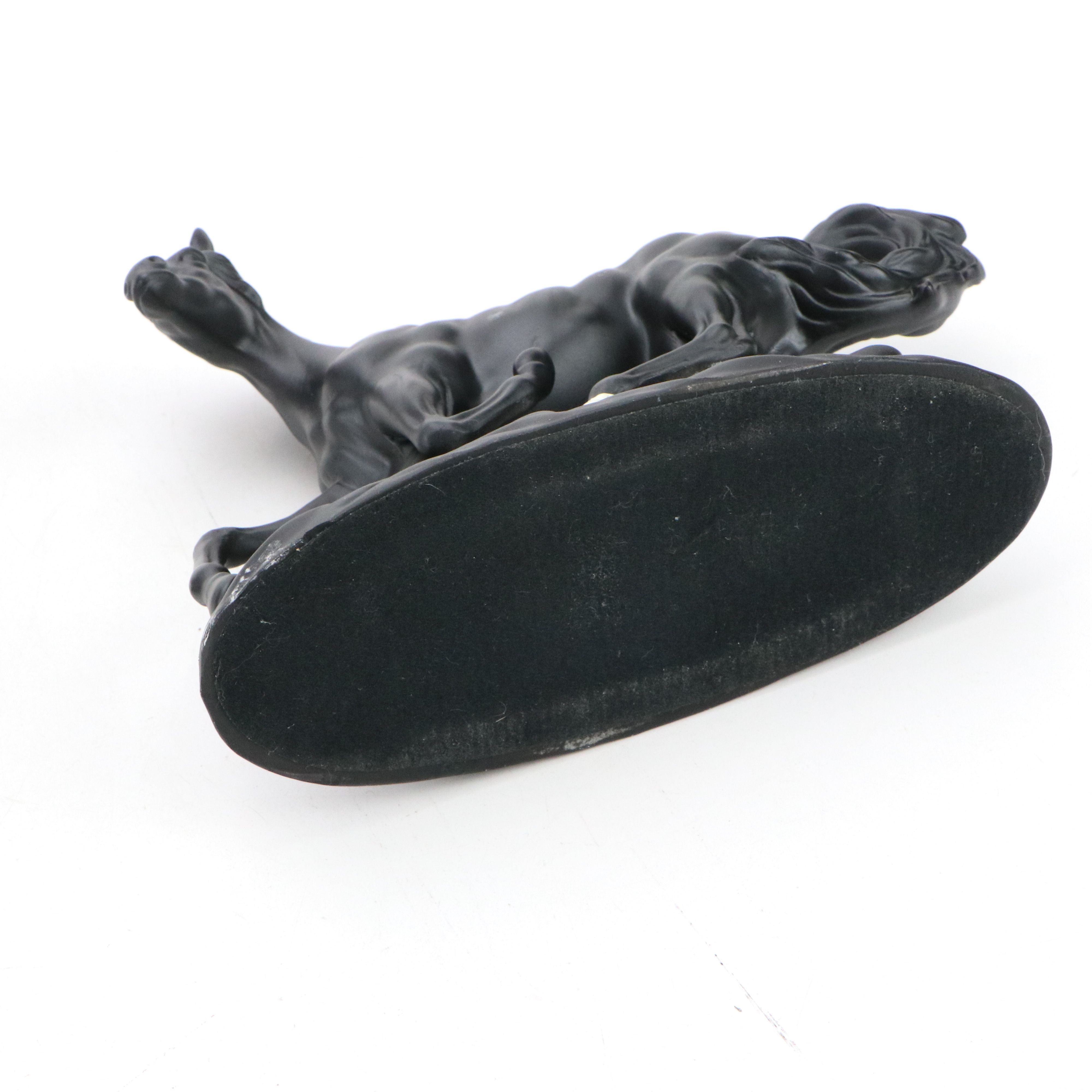 Cast Metal Carnival Horse Statue and Other Horse Sculptures, 20th Century