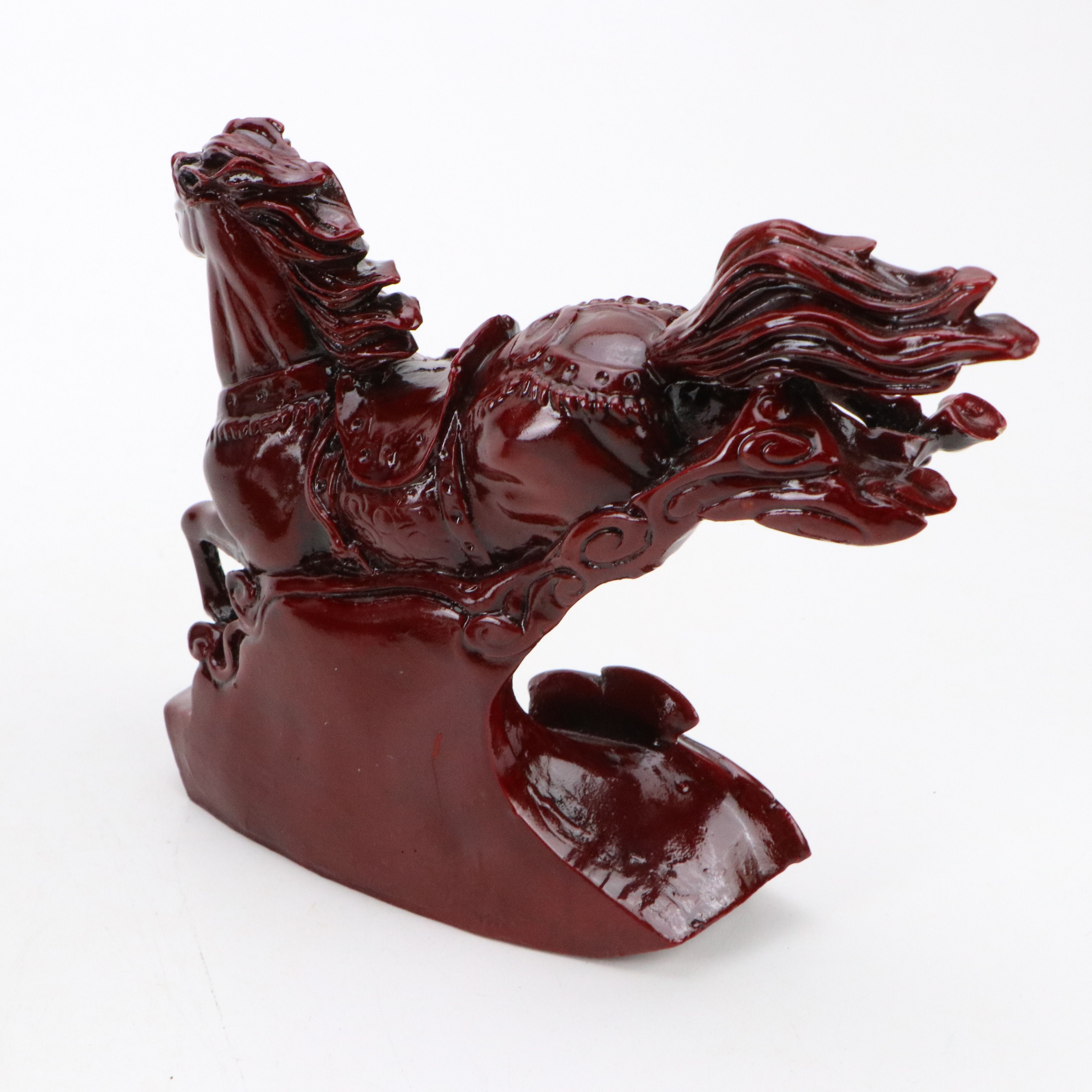 Cast Metal Carnival Horse Statue and Other Horse Sculptures, 20th Century