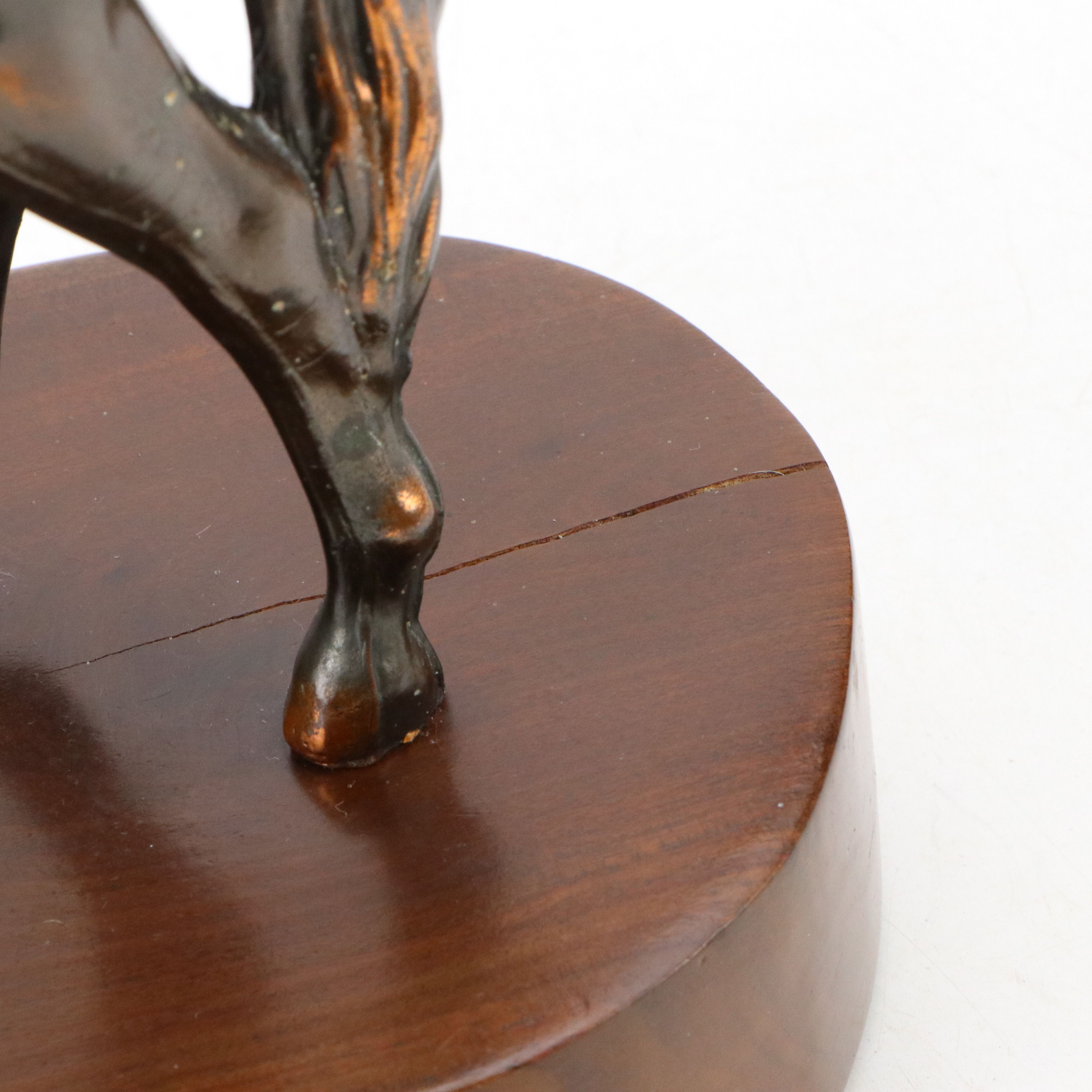 Cast Metal Carnival Horse Statue and Other Horse Sculptures, 20th Century