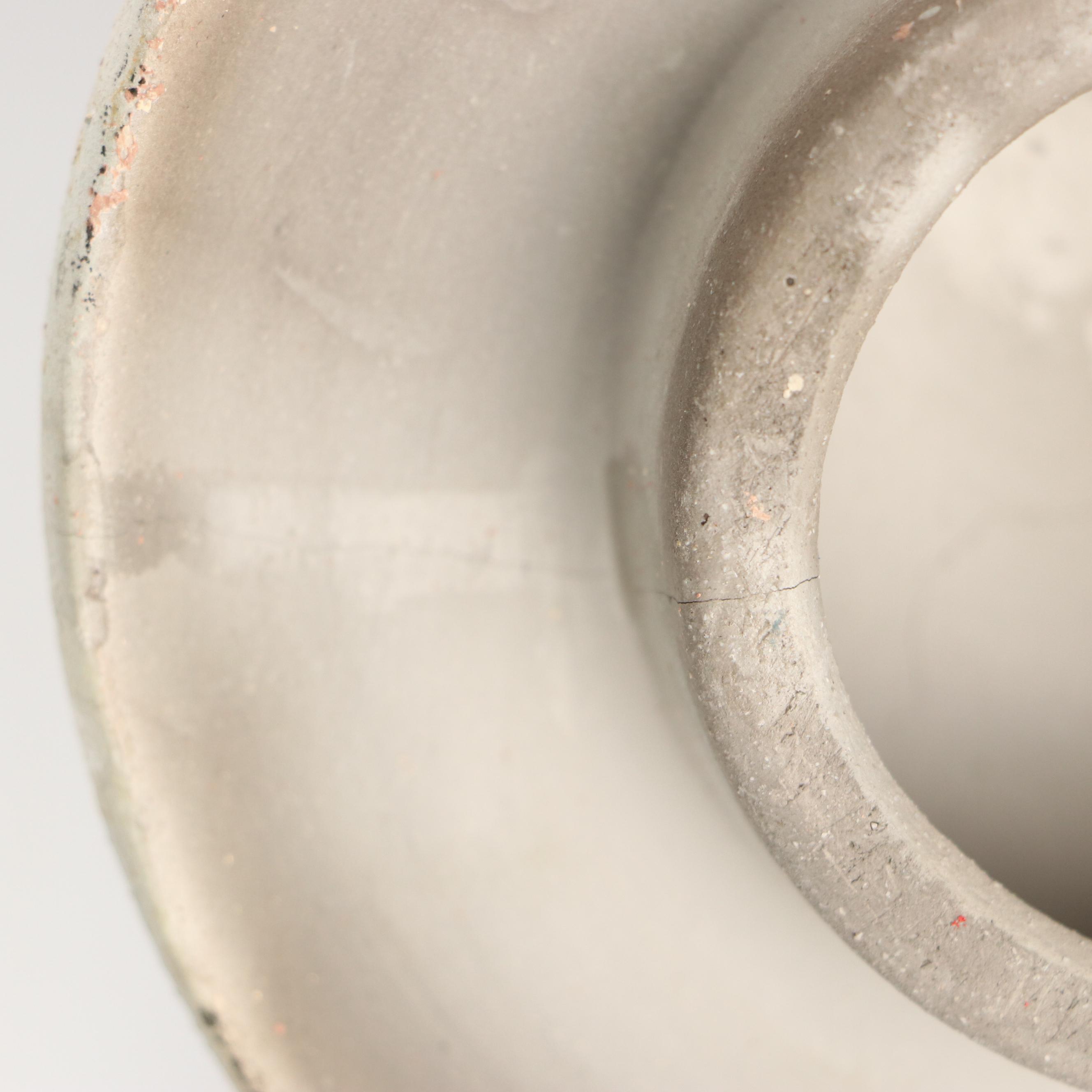 Evans Designs Modern Raku Tiered Stoneware Jar