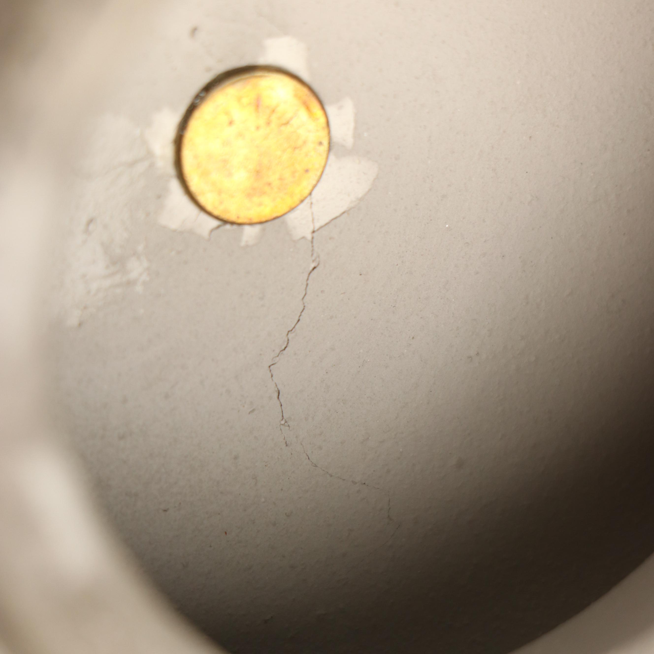 Evans Designs Modern Raku Tiered Stoneware Jar