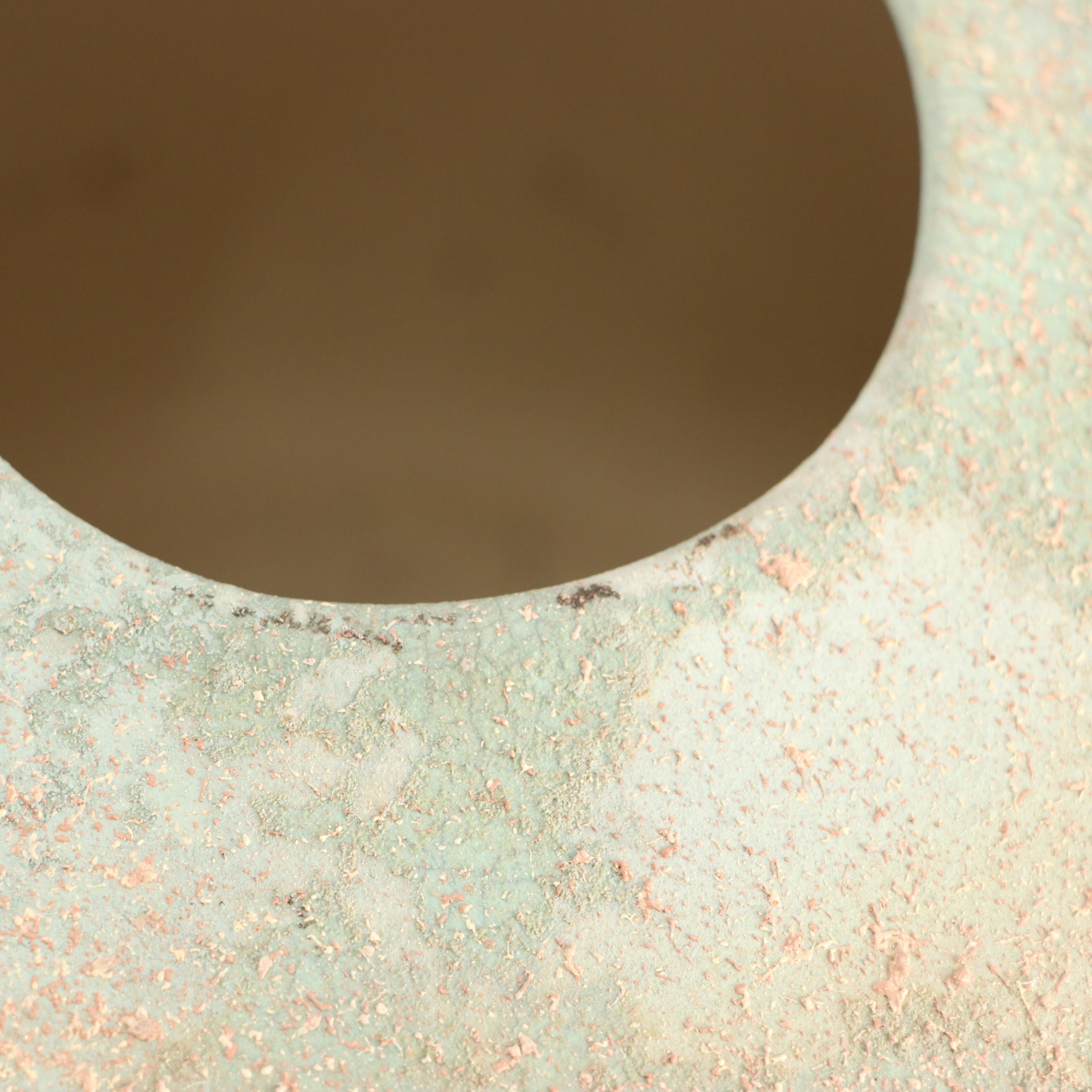 Evans Designs Modern Raku Tiered Stoneware Jar