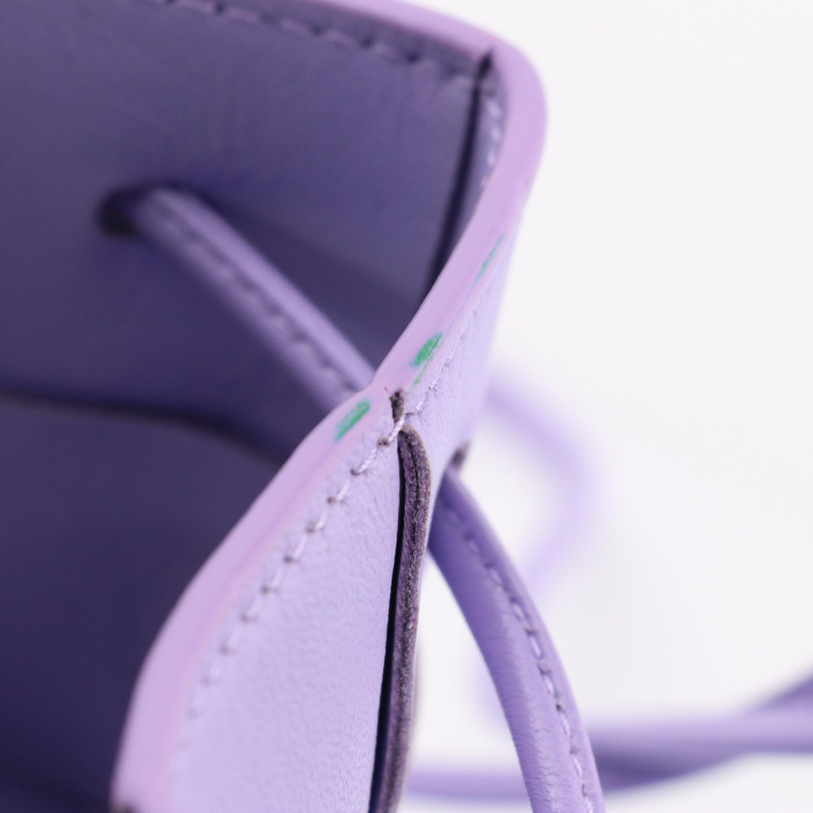 Bottega Veneta Maxi Intrecciato Leather Small Cassette Bucket Bag in Wisteria